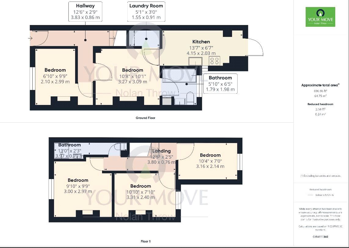 Floorplan of 1 bedroom Property to rent, Sharman Road, St. James, Northampton, NN5