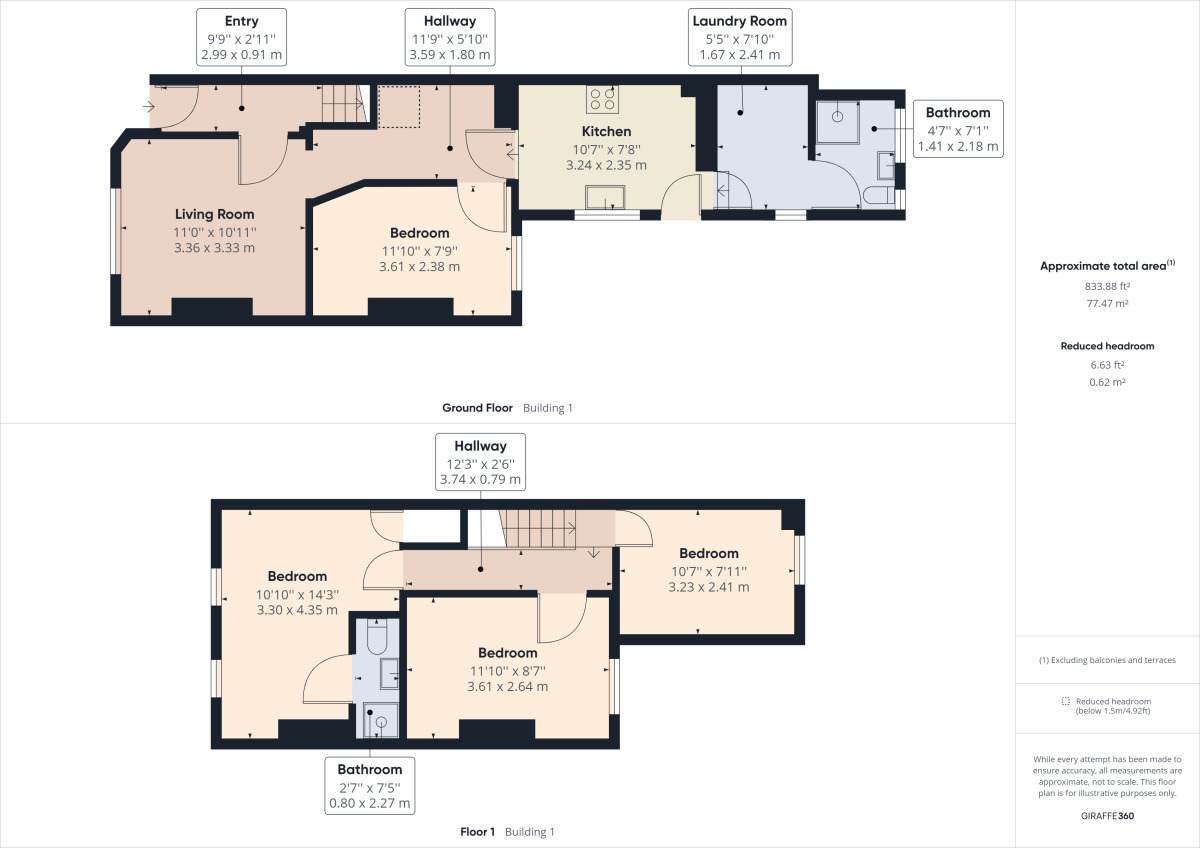 Floorplan of 4 bedroom  House to rent, Thirlestane Road, Far Cotton, Northampton, NN4