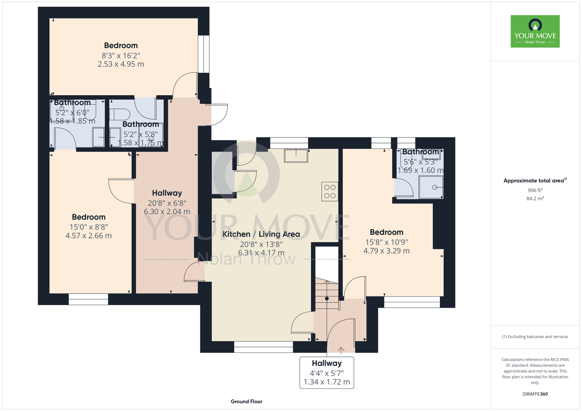 Floorplan of 6 bedroom  House to rent, Lewis Road, Northampton, NN5