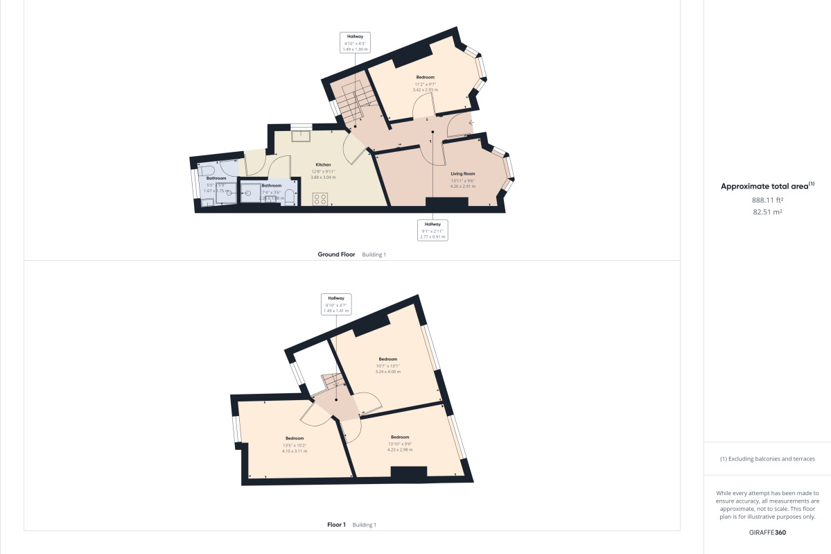 Floorplan of 4 bedroom  House to rent, St. Leonards Road, Far Cotton, Northampton, NN4