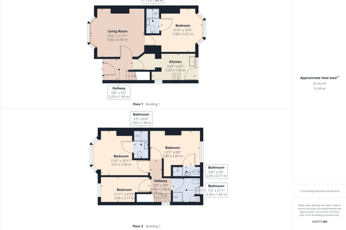 Floorplan of 4 bedroom  House to rent, Towcester Road, Northampton, NN4