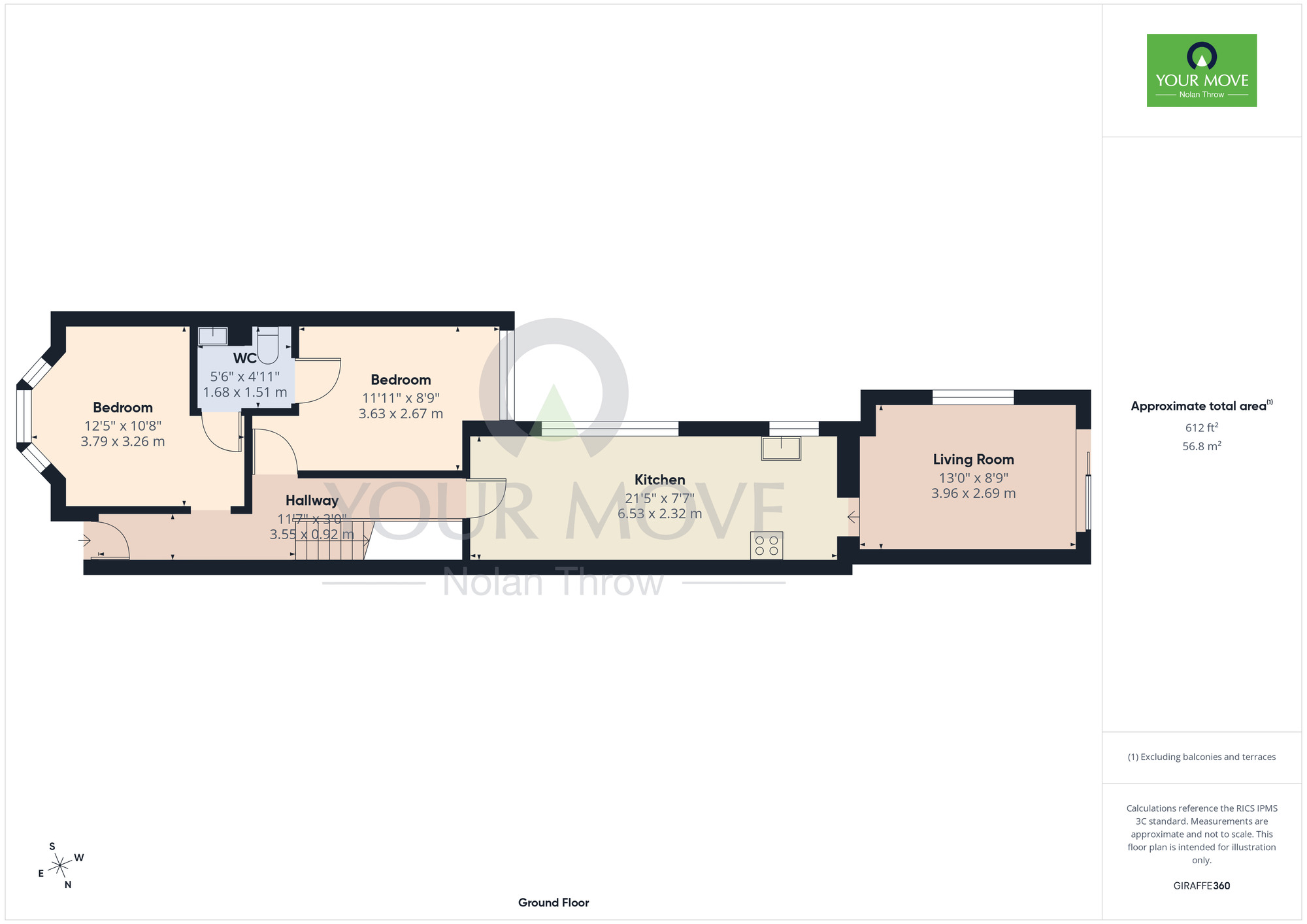 Floorplan of 5 bedroom Property to rent, Ivy Road, Northampton, NN1