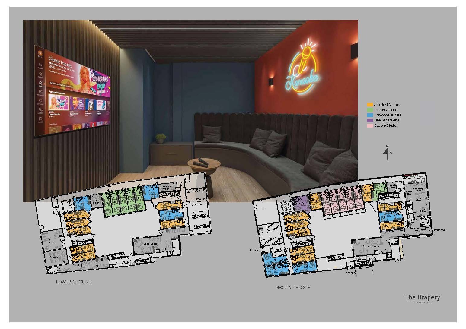 Floorplan of 1 bedroom Flat to rent, Zone Drapery, 33-39 Drapery, Northampton, NN1