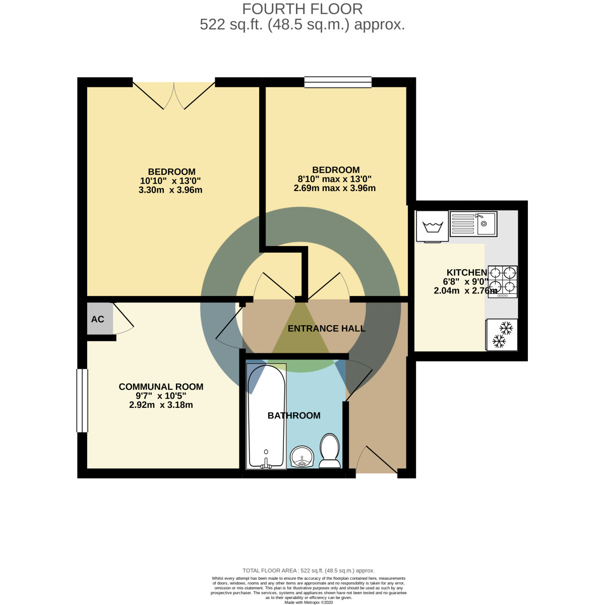 Floorplan of 2 bedroom Flat to rent, Lion Court, Northampton, NN4