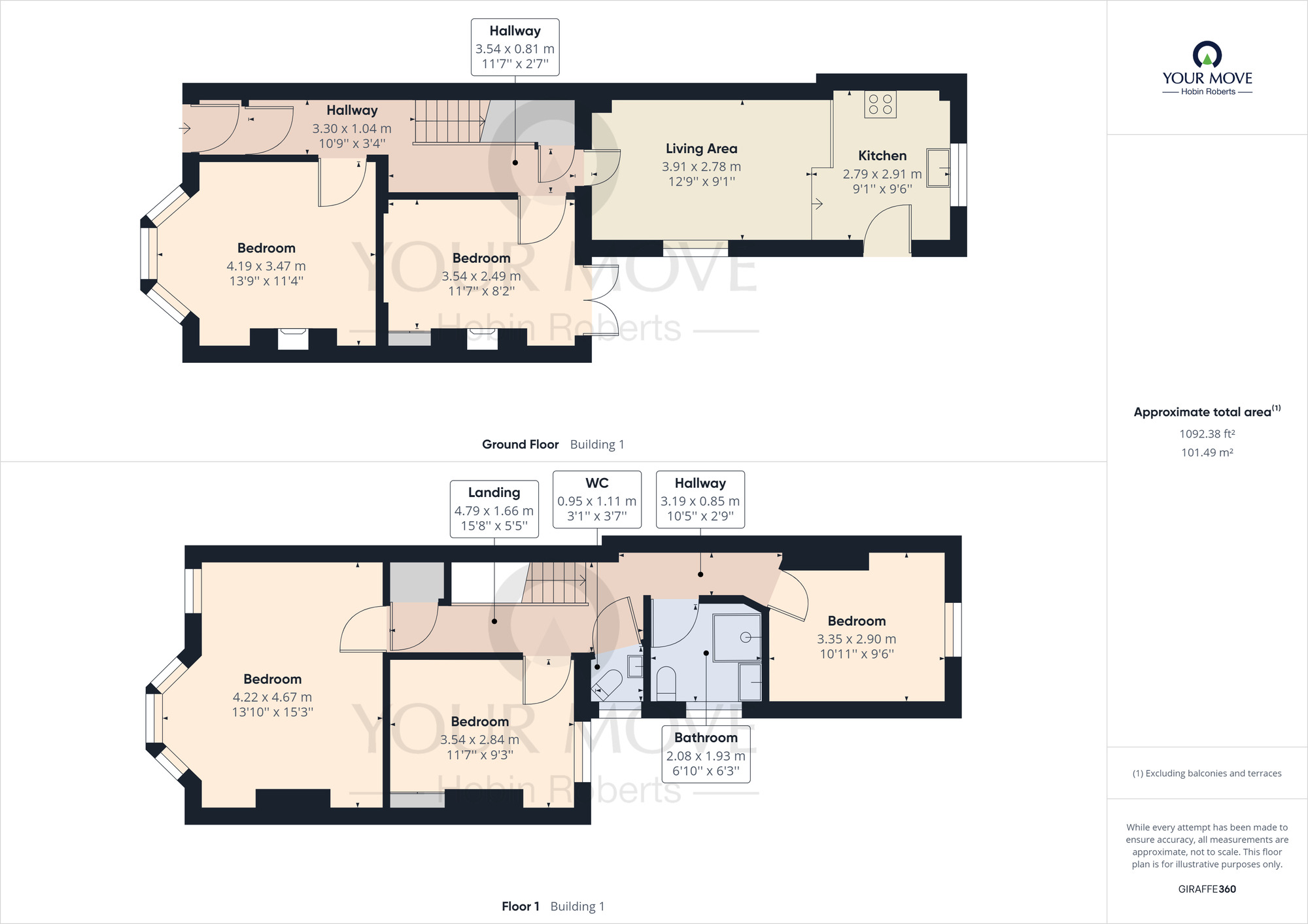 Floorplan of 1 bedroom  Room to rent, Abington Avenue, Northampton, Northamptonshire, NN1