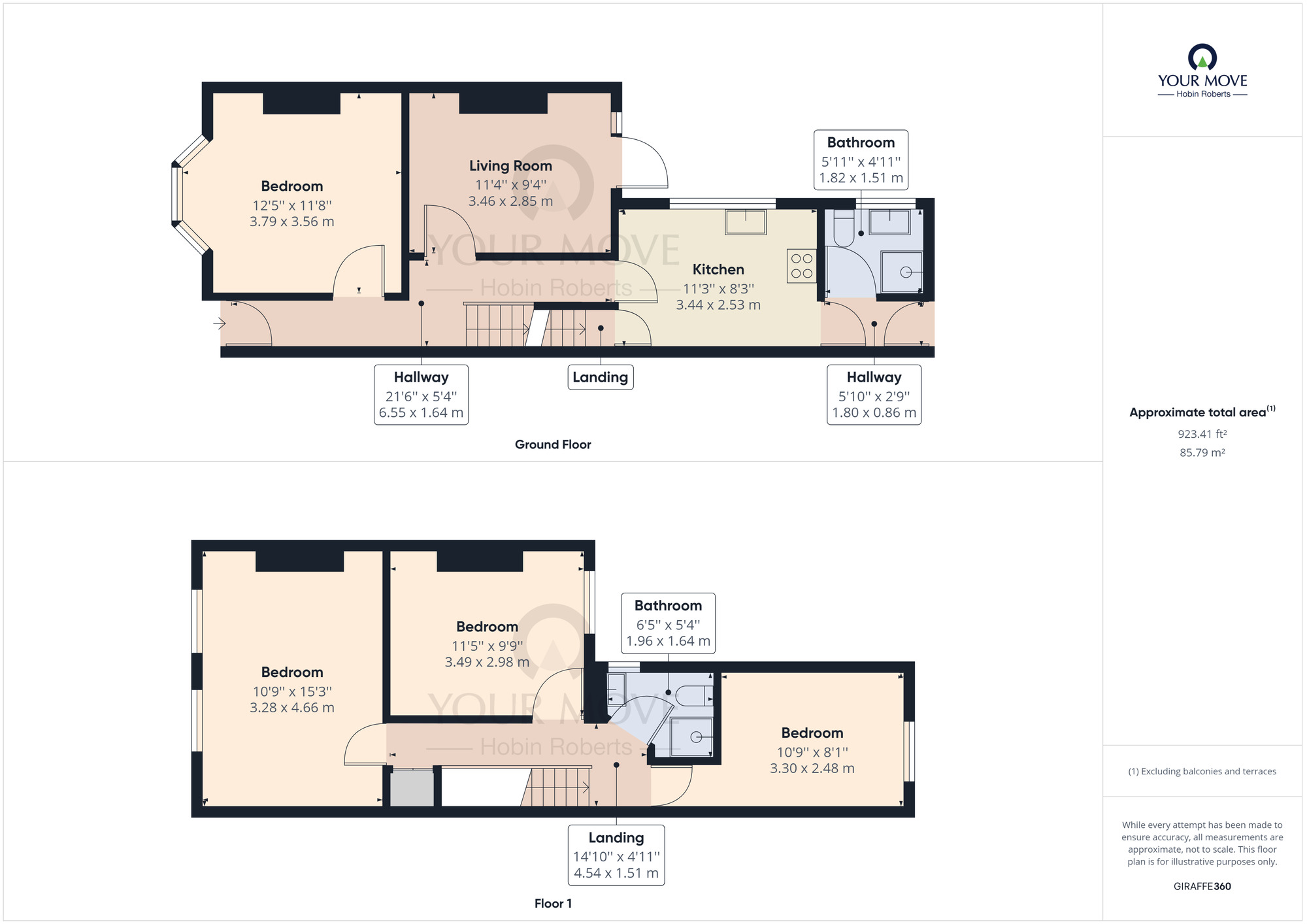 Floorplan of 4 bedroom  House to rent, Whitworth Road, Northampton, Northamptonshire, NN1