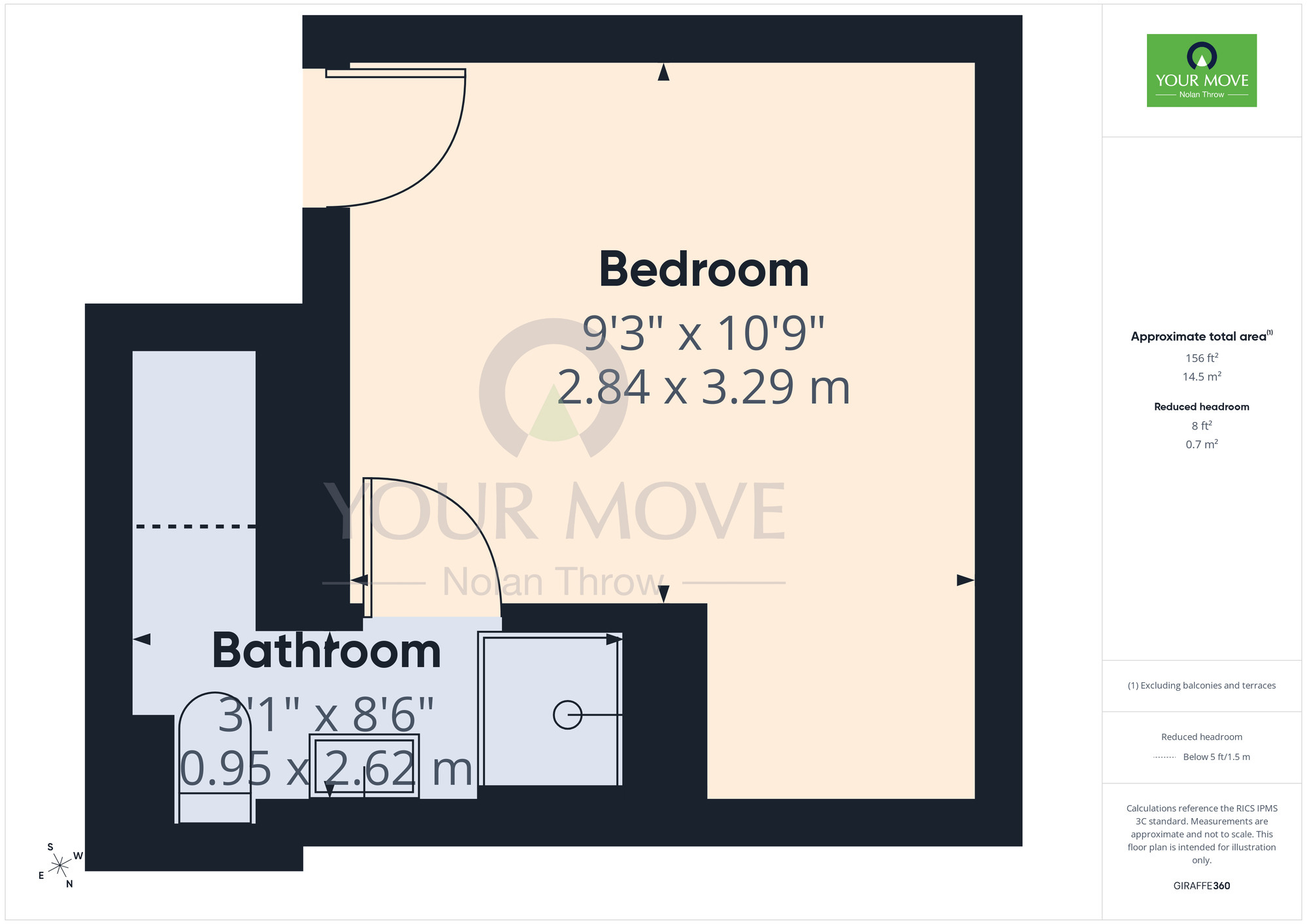 Floorplan of 1 bedroom Property to rent, Moore Street, Northampton, Northamptonshire, NN2