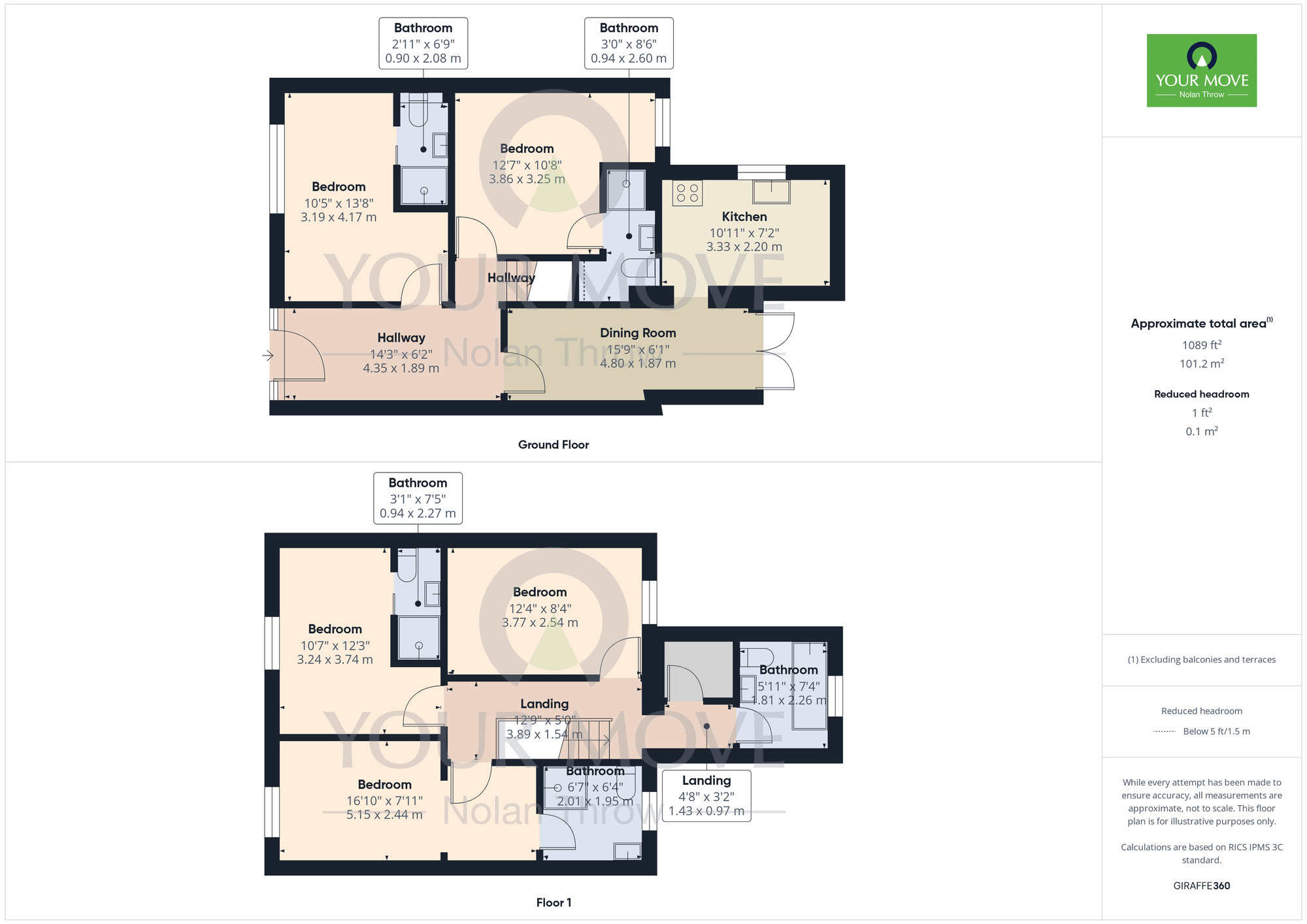 Floorplan of 1 bedroom  Room to rent, Moore Street, Northampton, Northamptonshire, NN2