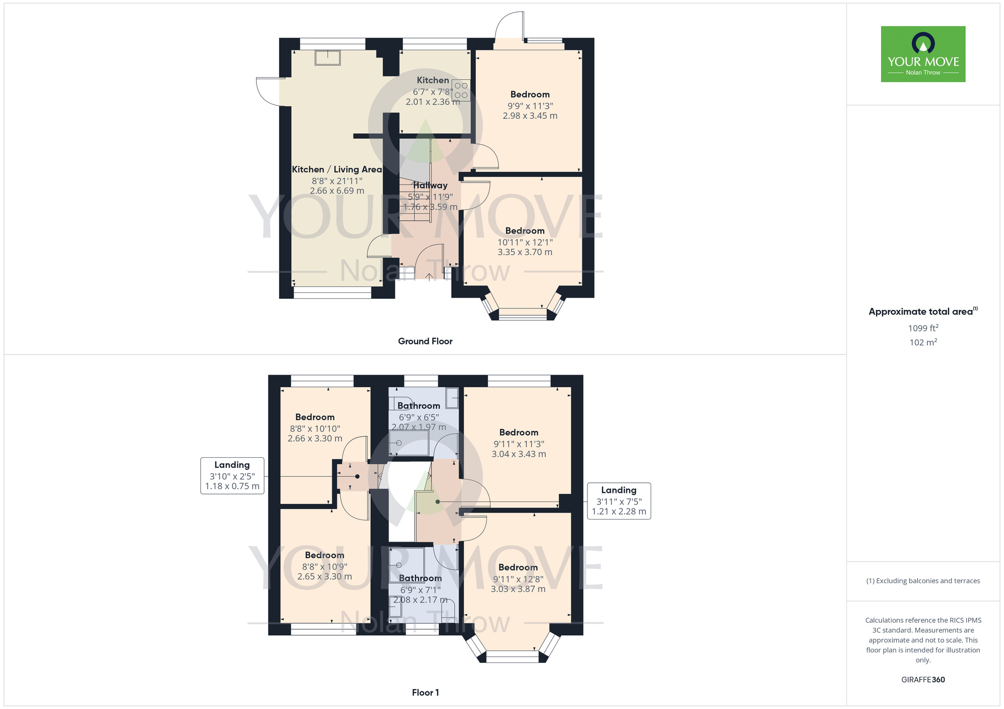 Floorplan of 1 bedroom  Room to rent, Norton Road, Northampton, Northamptonshire, NN2
