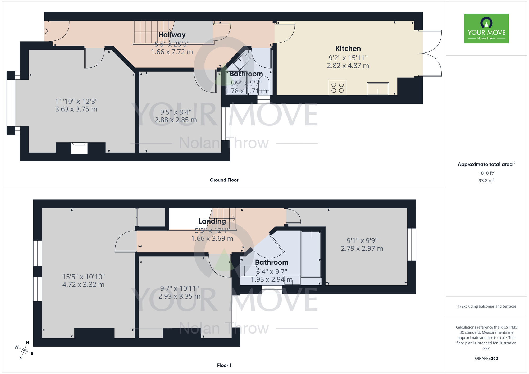 Floorplan of 4 bedroom Property to rent, Thursby Road, Northampton, Northamptonshire, NN1