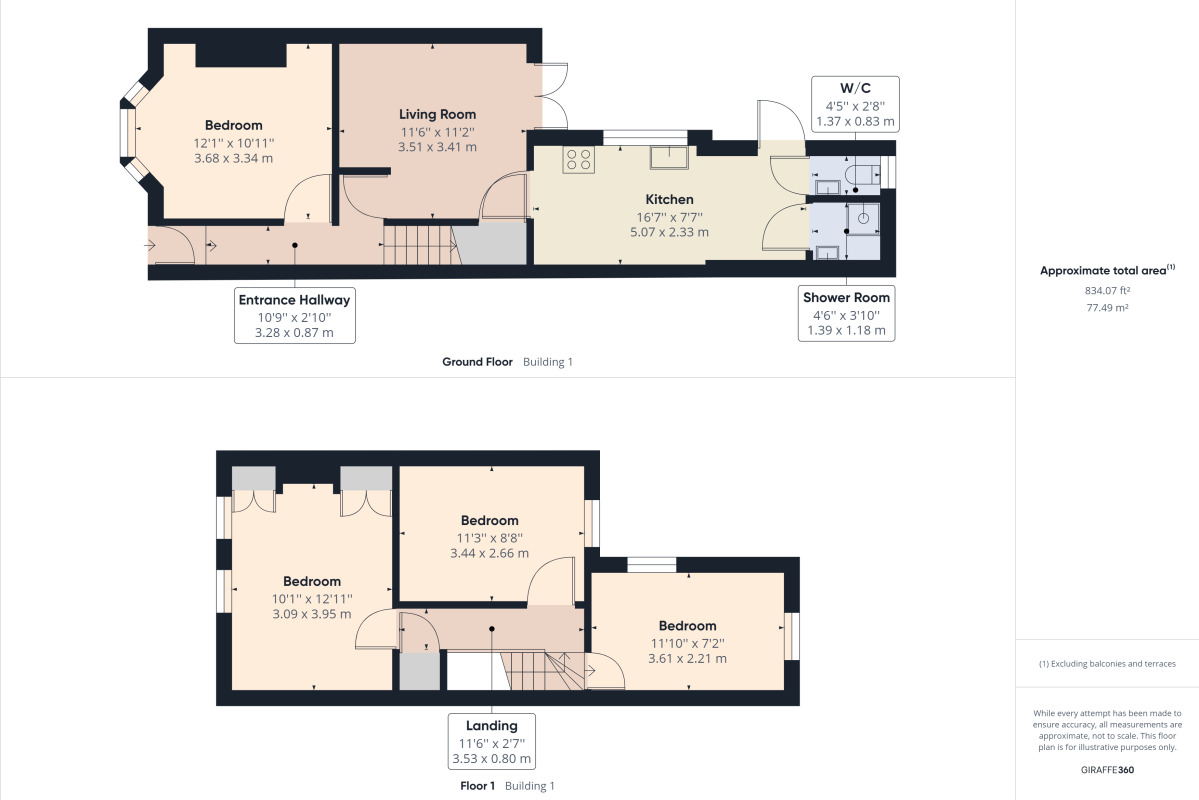 Floorplan of 1 bedroom Property to rent, Euston Road, Northampton, Northamptonshire, NN4