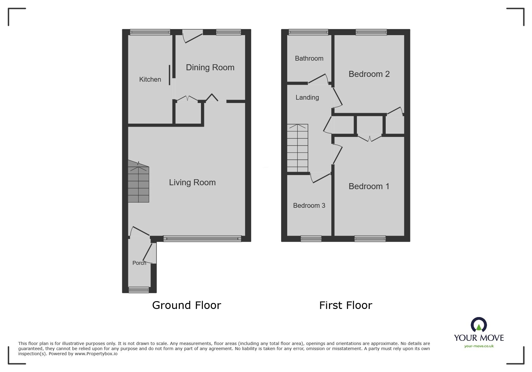 Floorplan of 3 bedroom Semi Detached House to rent, Fair Isle Drive, Nuneaton, Warwickshire, CV10