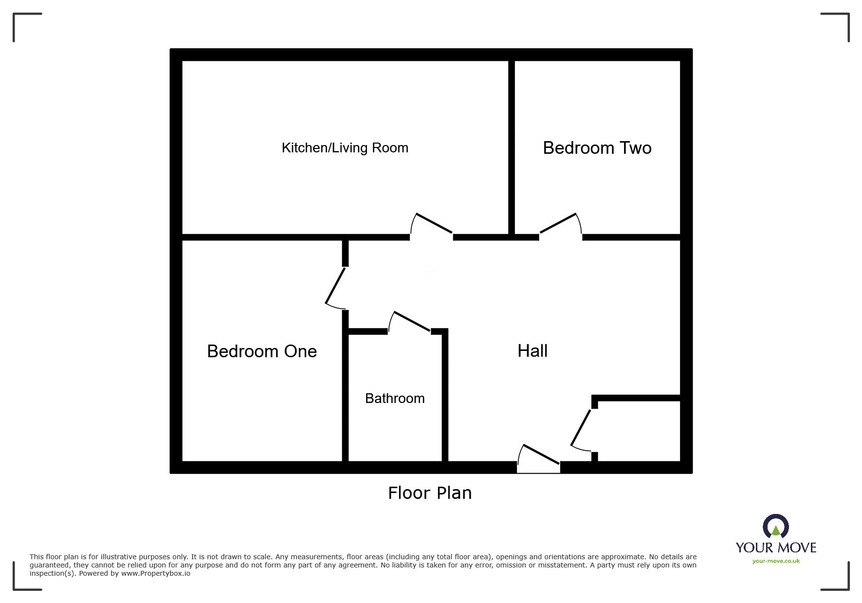 Floorplan of 2 bedroom Flat to rent, Trent Road, Nuneaton, Warwickshire, CV11