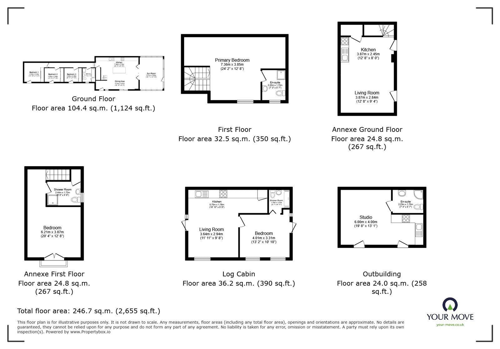 Floorplan of 6 bedroom Detached House for sale, Castle Road, Hartshill, Warwickshire, CV10