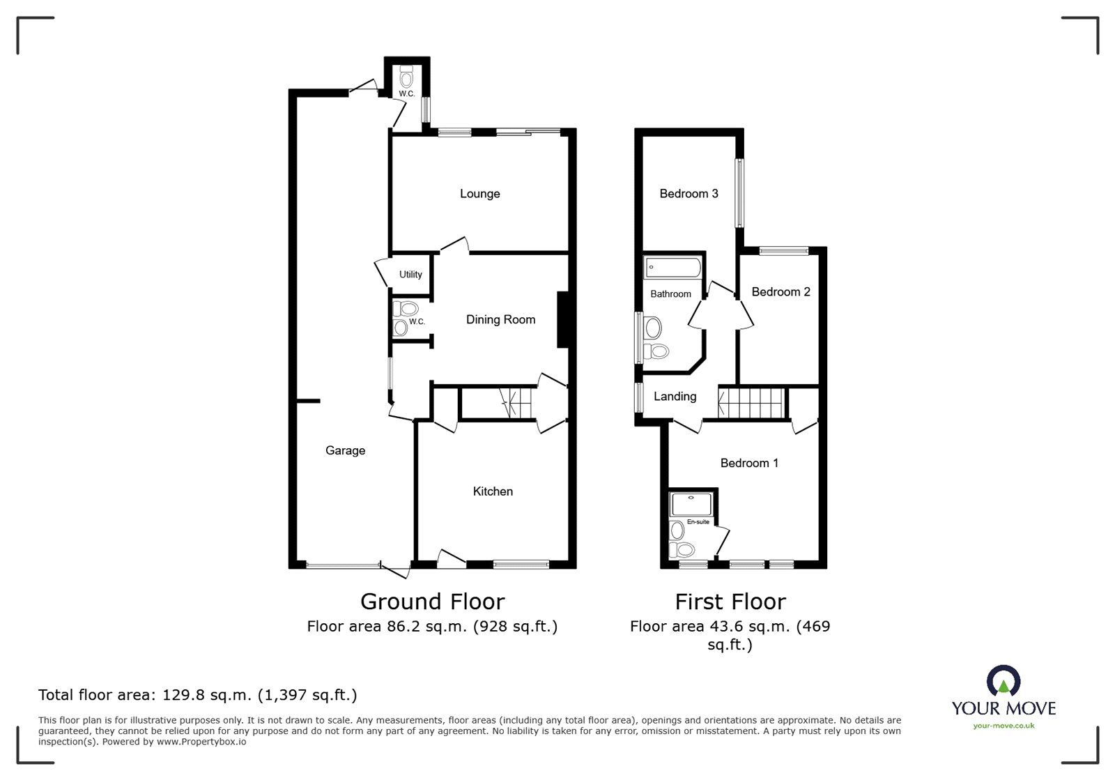 Floorplan of 3 bedroom Detached House for sale, Mancetter Road, Nuneaton, Warwickshire, CV10