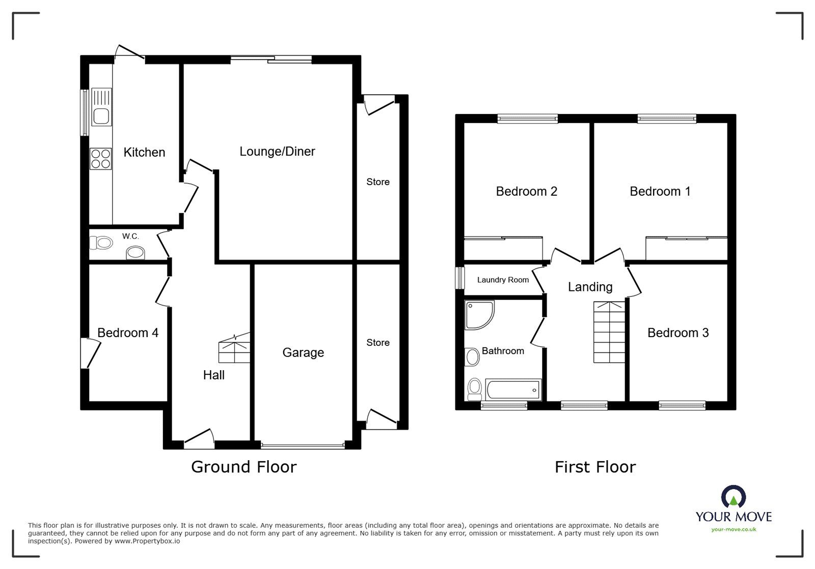 Floorplan of 3 bedroom Detached House for sale, St. Nicolas Park Drive, Nuneaton, Warwickshire, CV11