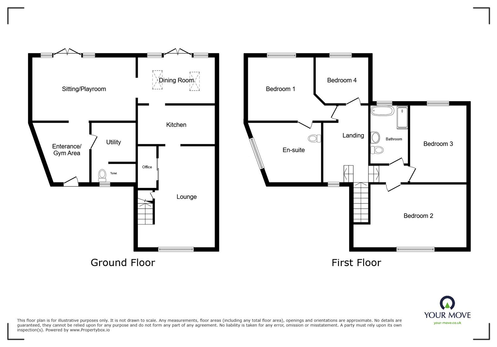 Floorplan of 4 bedroom End Terrace House for sale, Short Street, Nuneaton, Warwickshire, CV10