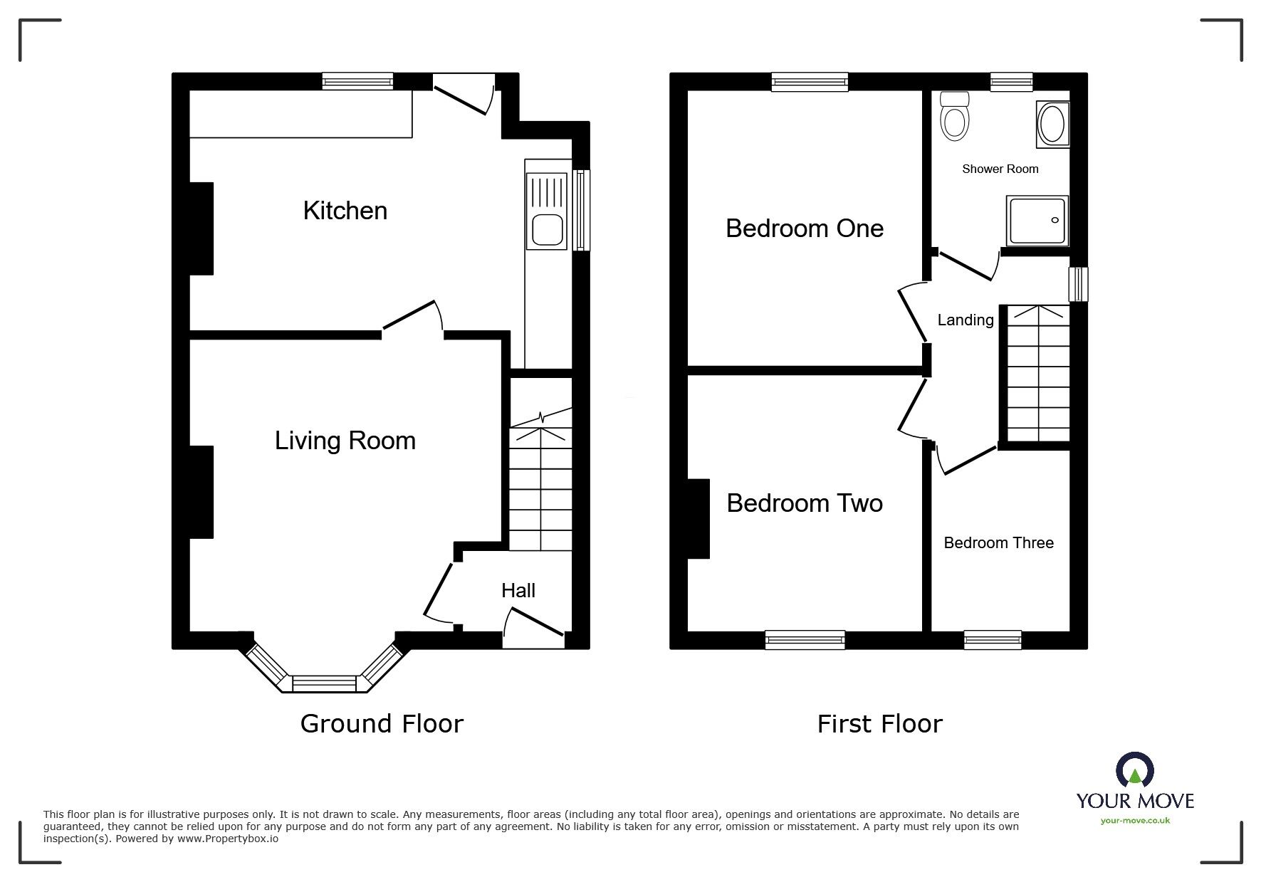 Floorplan of 3 bedroom Semi Detached House to rent, Hollystitches Road, Nuneaton, Warwickshire, CV10
