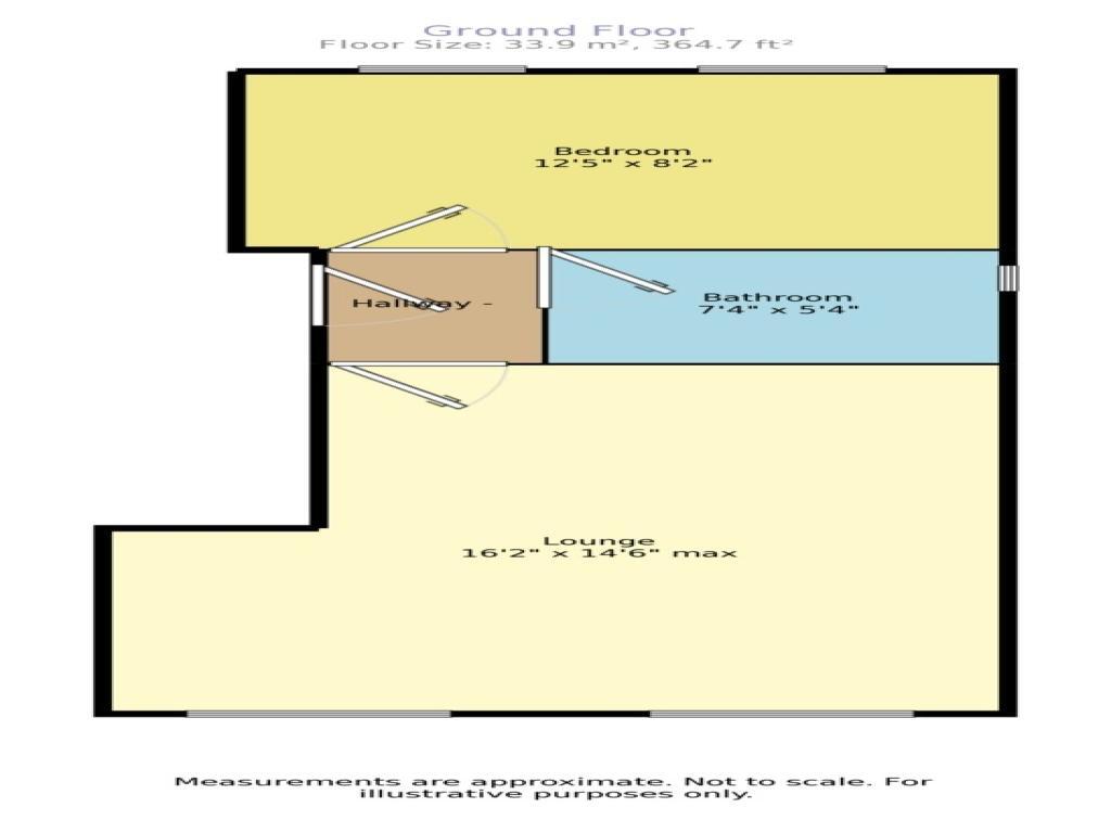 Floorplan of 1 bedroom  Flat to rent, Camp Hill Road, Nuneaton, Warwickshire, CV10