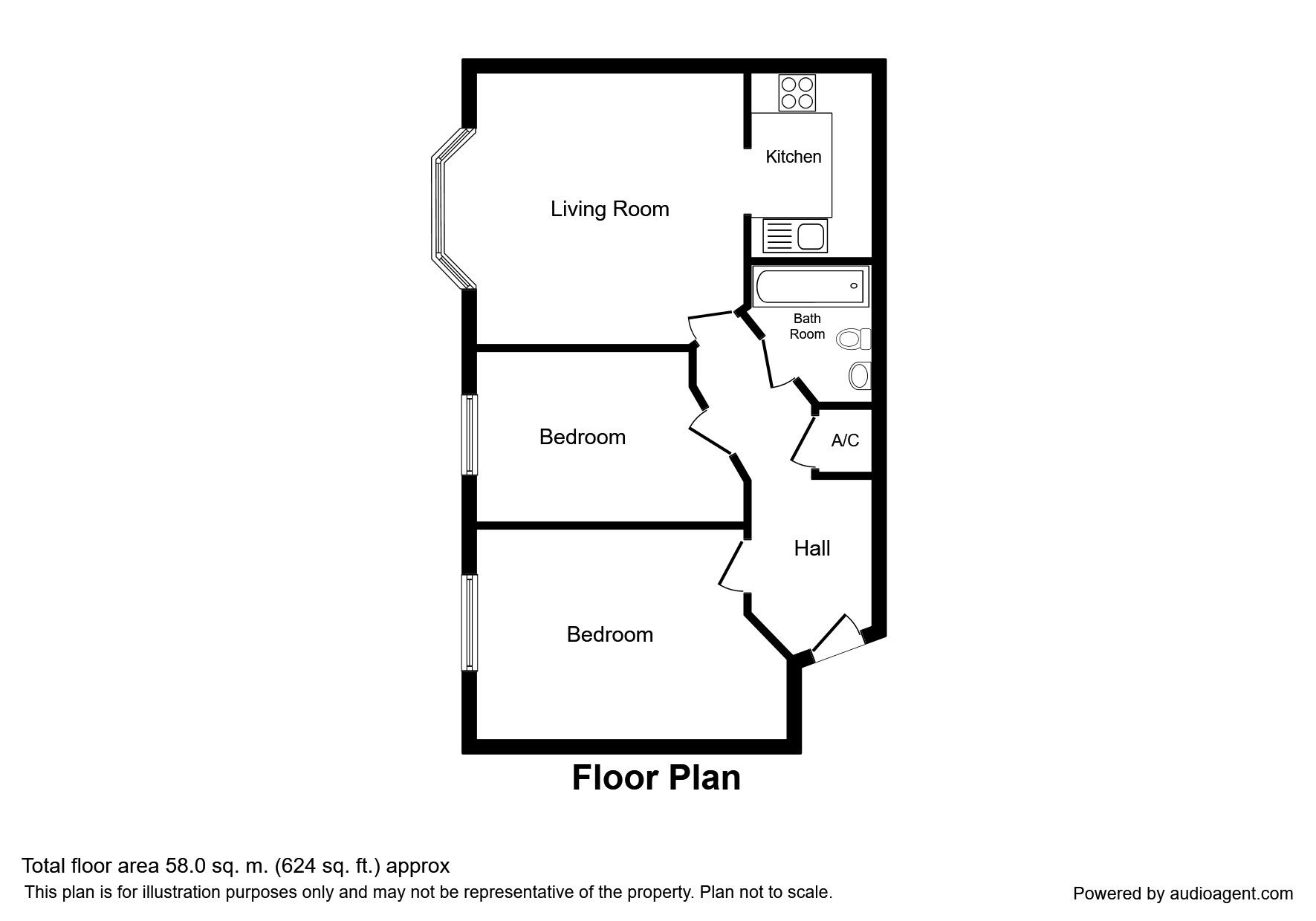 Floorplan of Property to rent, Edward Street, Nuneaton, Warwickshire, CV11