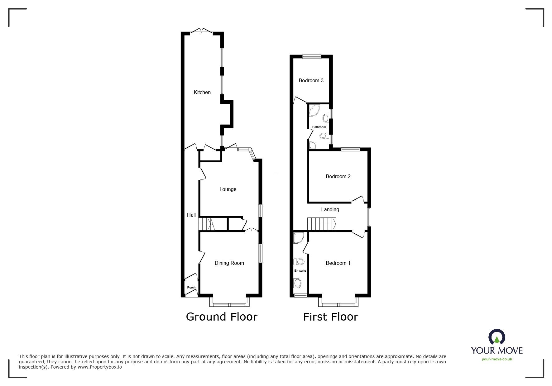 Floorplan of 3 bedroom Semi Detached House to rent, Earls Road, Nuneaton, Warwickshire, CV11