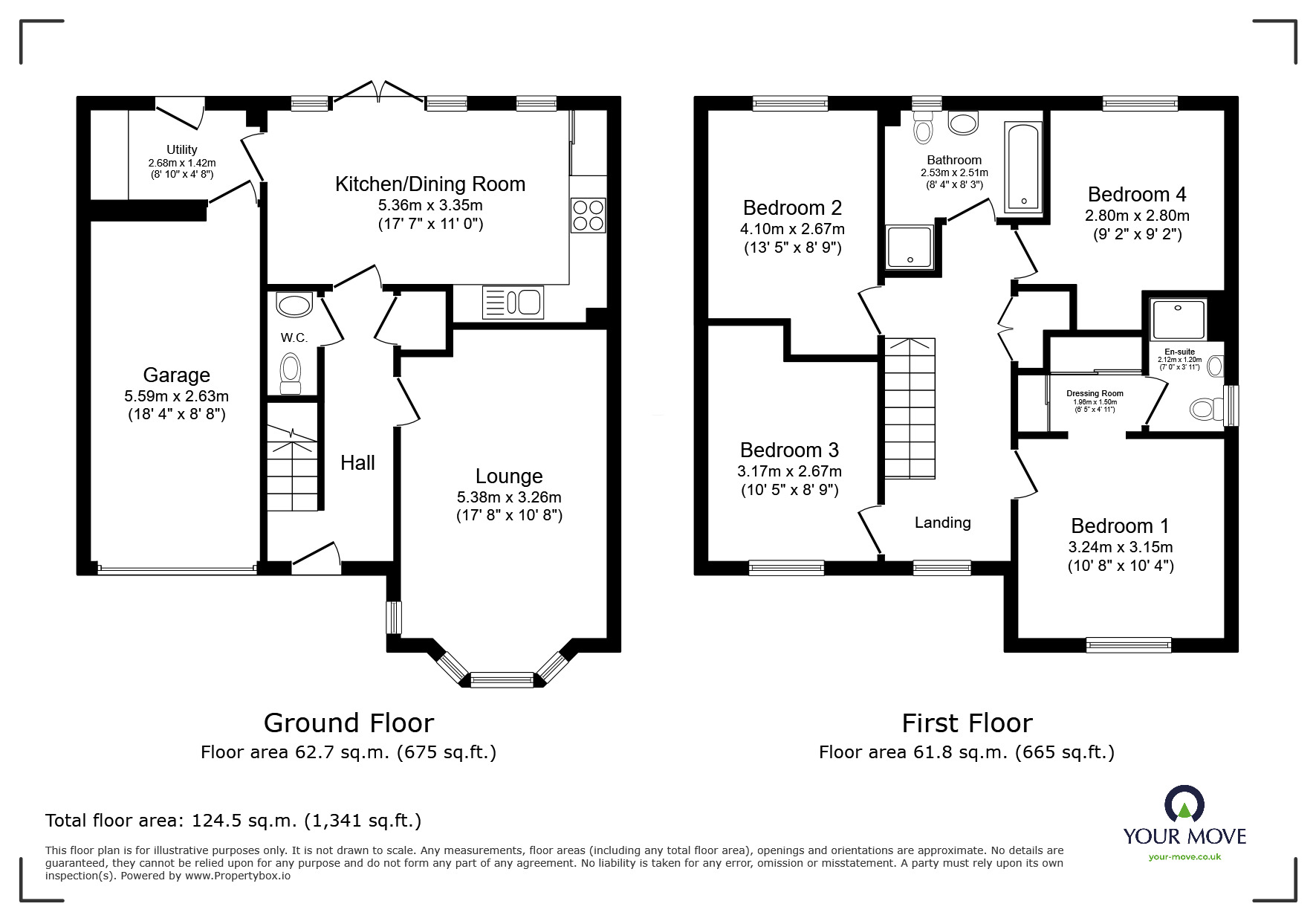 Floorplan of 4 bedroom Detached House for sale, Gilliflower Way, Nuneaton, Warwickshire, CV11