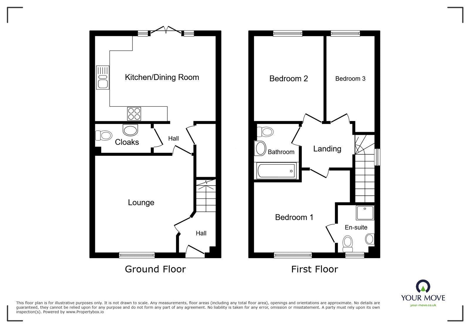 Floorplan of 3 bedroom Semi Detached House for sale, Duckpond Lane, Nuneaton, Warwickshire, CV10