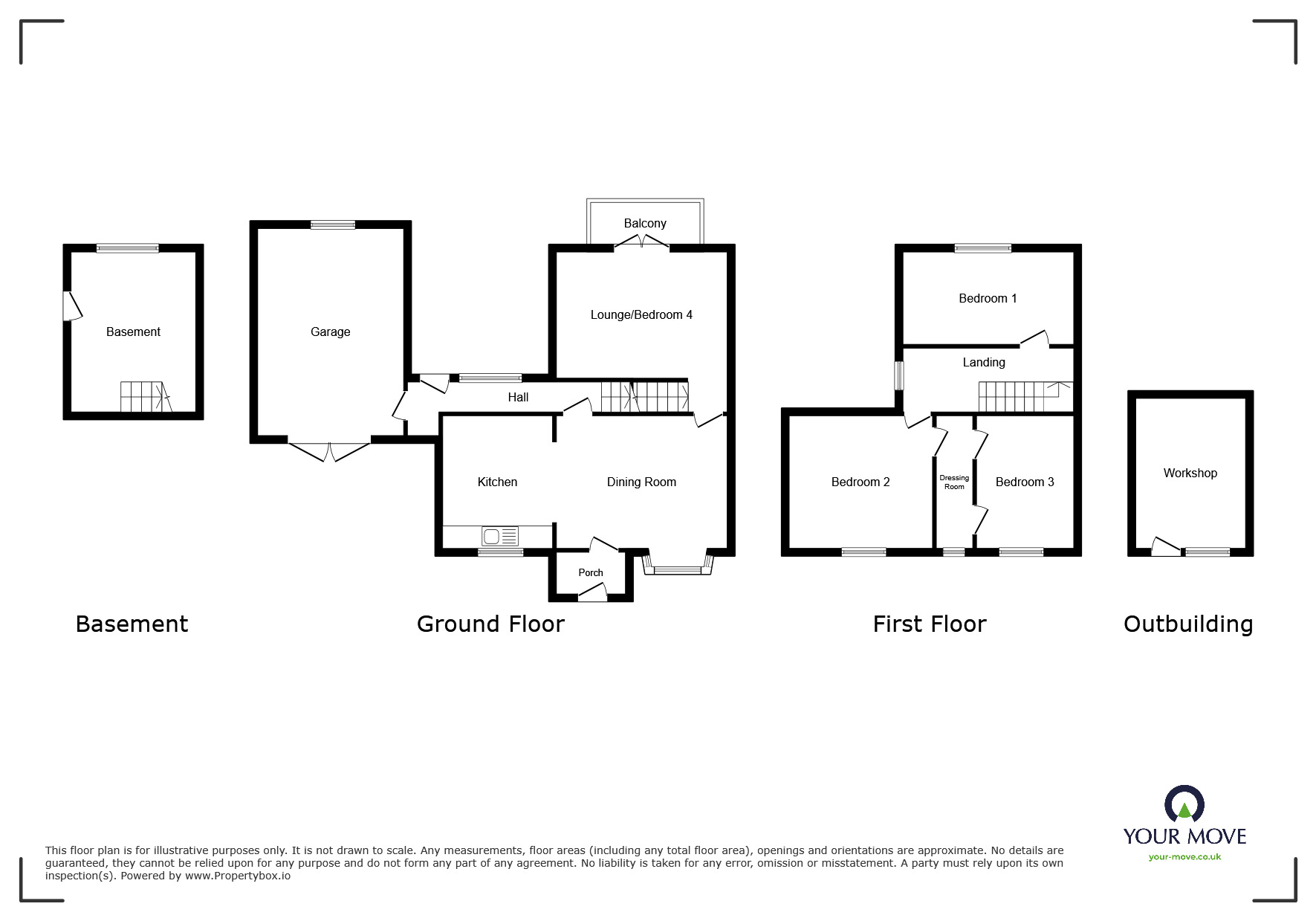 Floorplan of 3 bedroom End Terrace House for sale, Castle Road, Hartshill, Warwickshire, CV10