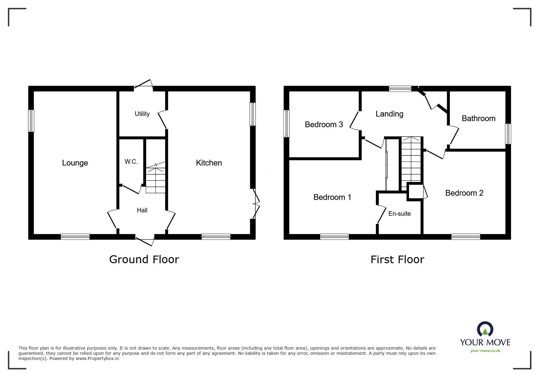 Floorplan of 3 bedroom Detached House for sale, Baler Drive, Nuneaton, Warwickshire, CV11