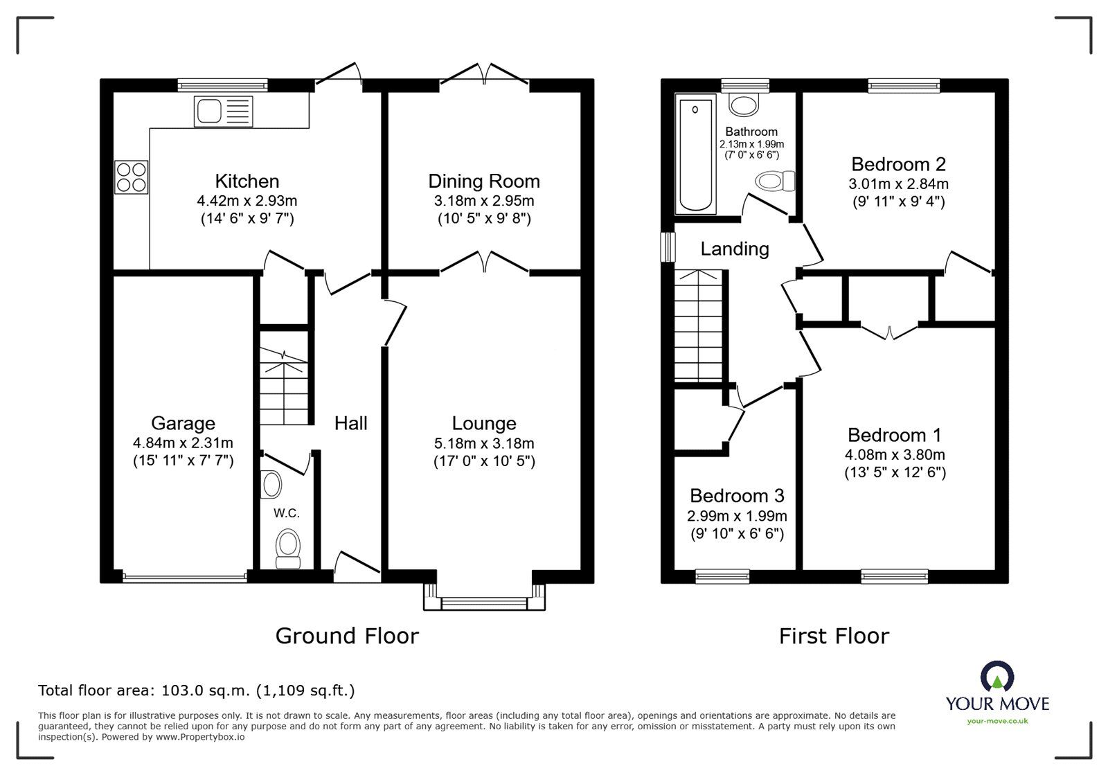 Floorplan of 3 bedroom Detached House for sale, Morgan Close, Arley, Warwickshire, CV7