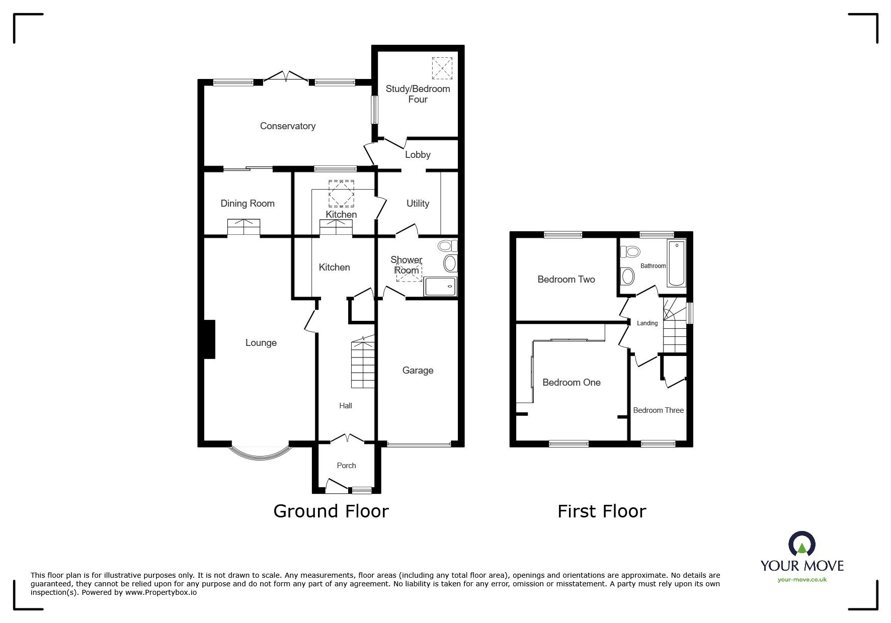 Floorplan of 3 bedroom Semi Detached House for sale, Boot Hill, Grendon, Warwickshire, CV9