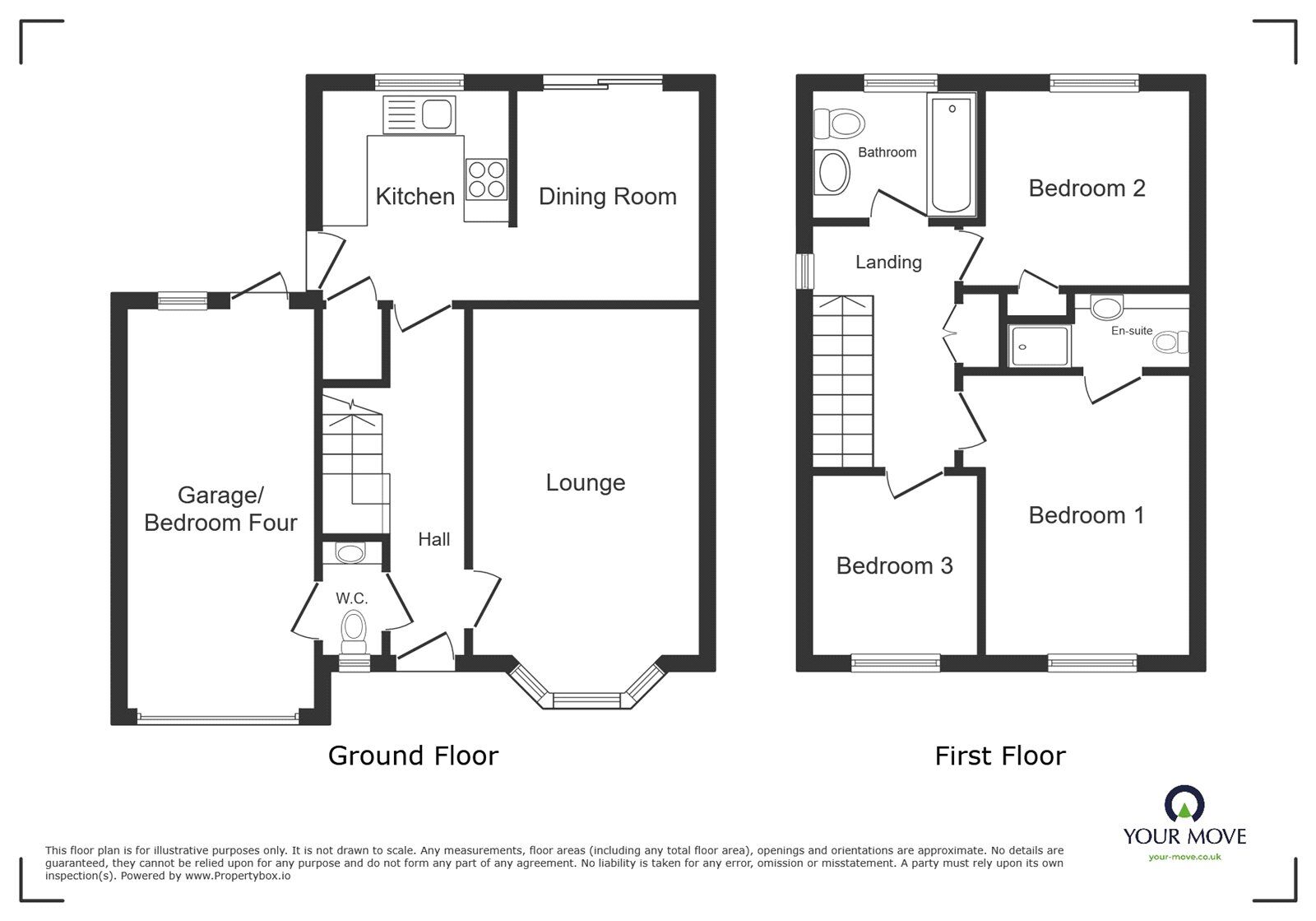 Floorplan of 3 bedroom Detached House for sale, Marsdale Drive, Nuneaton, Warwickshire, CV10