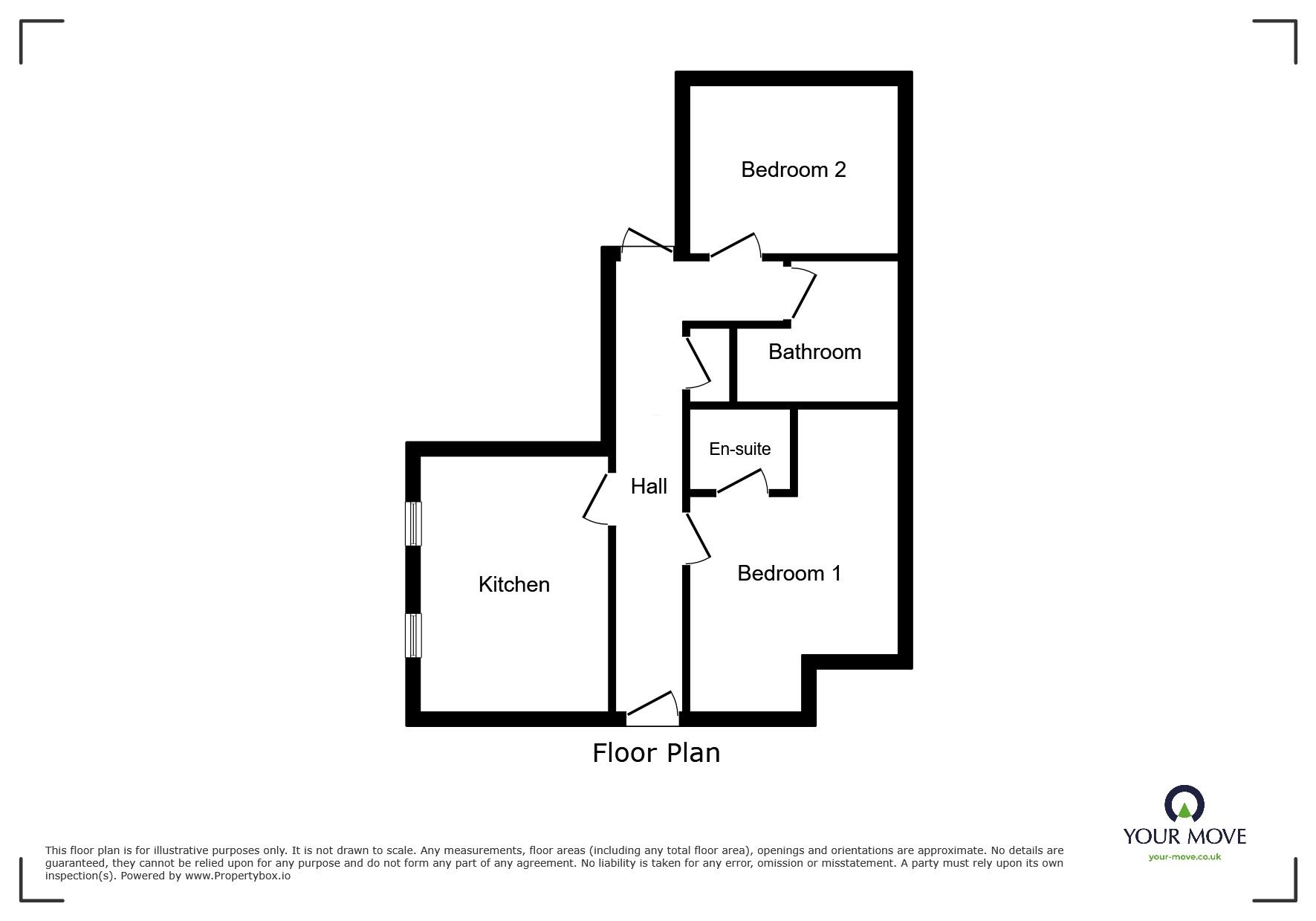Floorplan of 2 bedroom Flat to rent, Market Place, Nuneaton, Warwickshire, CV11