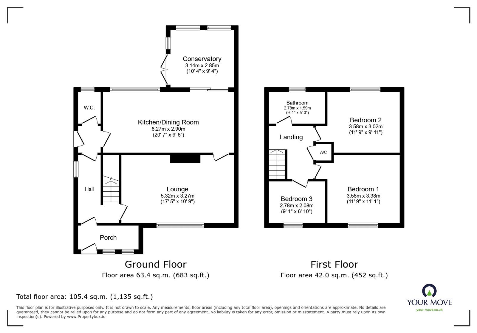 Floorplan of 3 bedroom Semi Detached House for sale, Fernhill Avenue, Gobowen, Shropshire, SY11