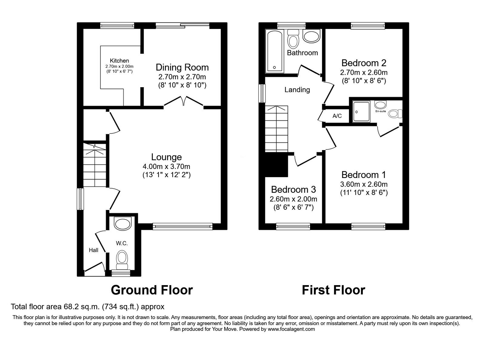 Floorplan of 3 bedroom Semi Detached House for sale, Heritage Way, Llanymynech, Shropshire, SY22