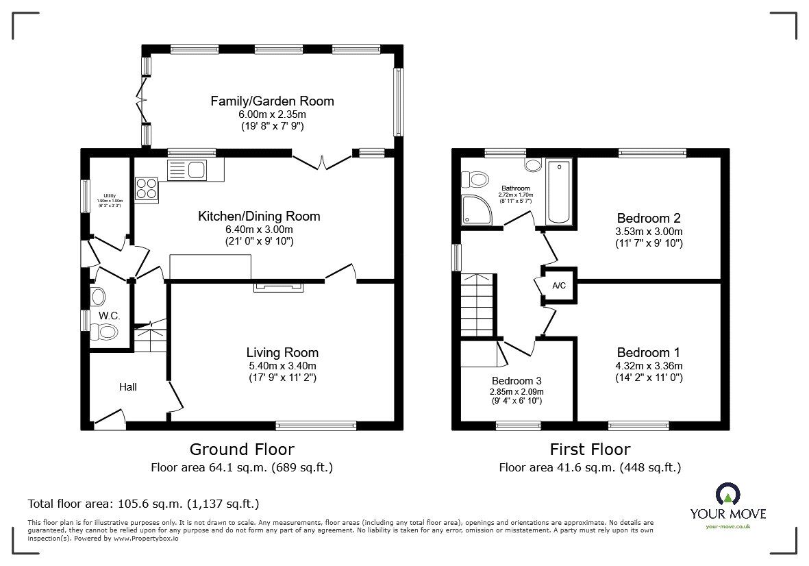Floorplan of 3 bedroom Semi Detached House for sale, Fernhill Lane, Gobowen, Shropshire, SY11