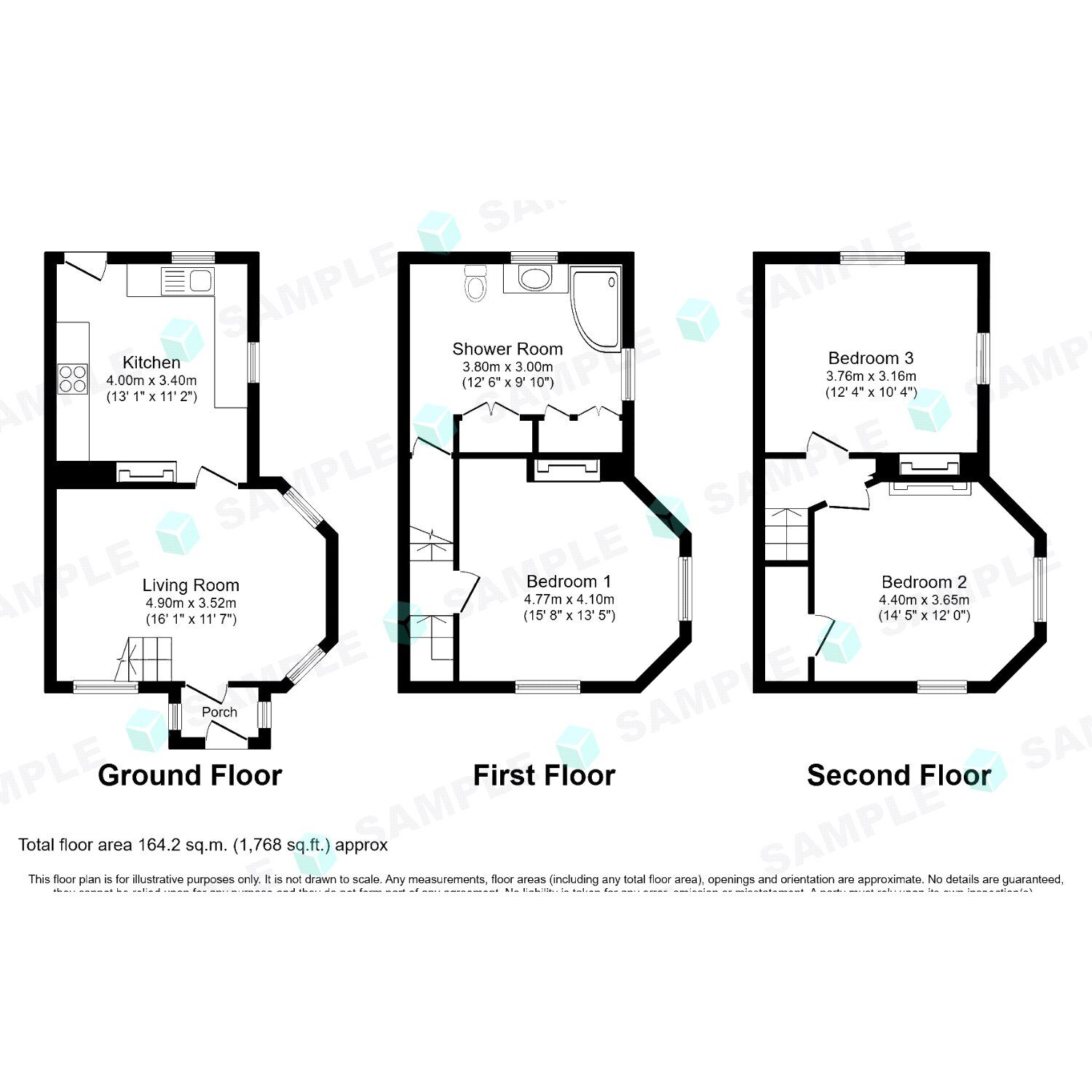 Floorplan of 3 bedroom Semi Detached House for sale, Weston Lane, Oswestry, Shropshire, SY11