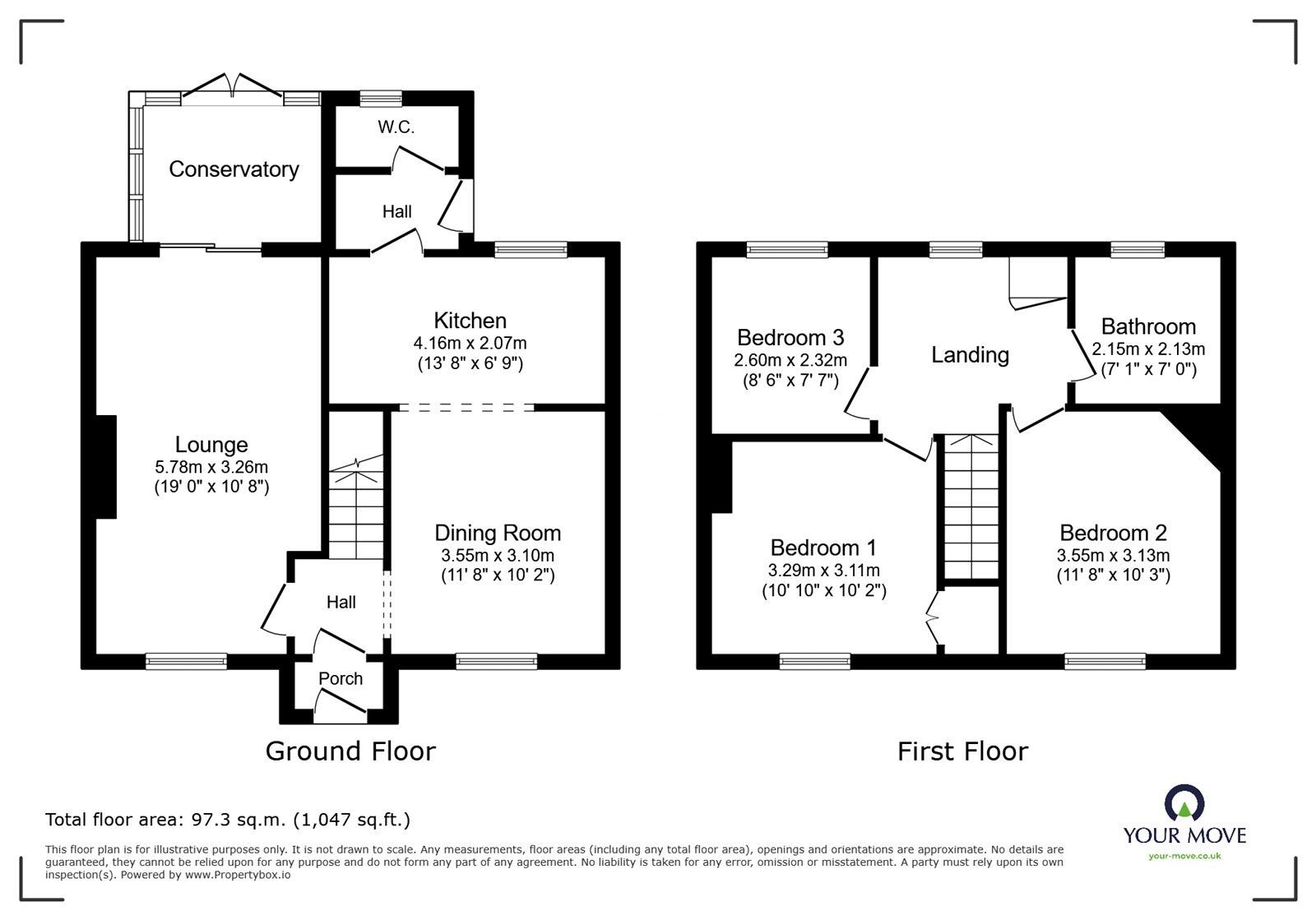 Floorplan of 3 bedroom Semi Detached House to rent, Cambrian Drive, Oswestry, Shropshire, SY11