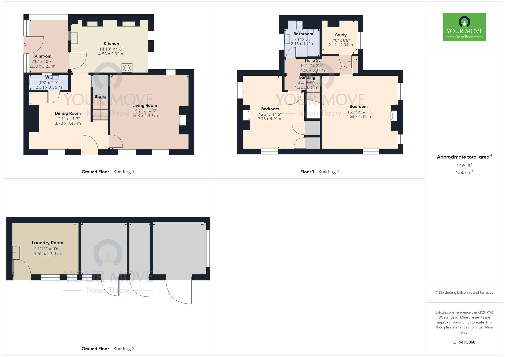 Floorplan of 2 bedroom Detached House to rent, Brickyard Cottage, Stocks Hill, Peterborough, PE8