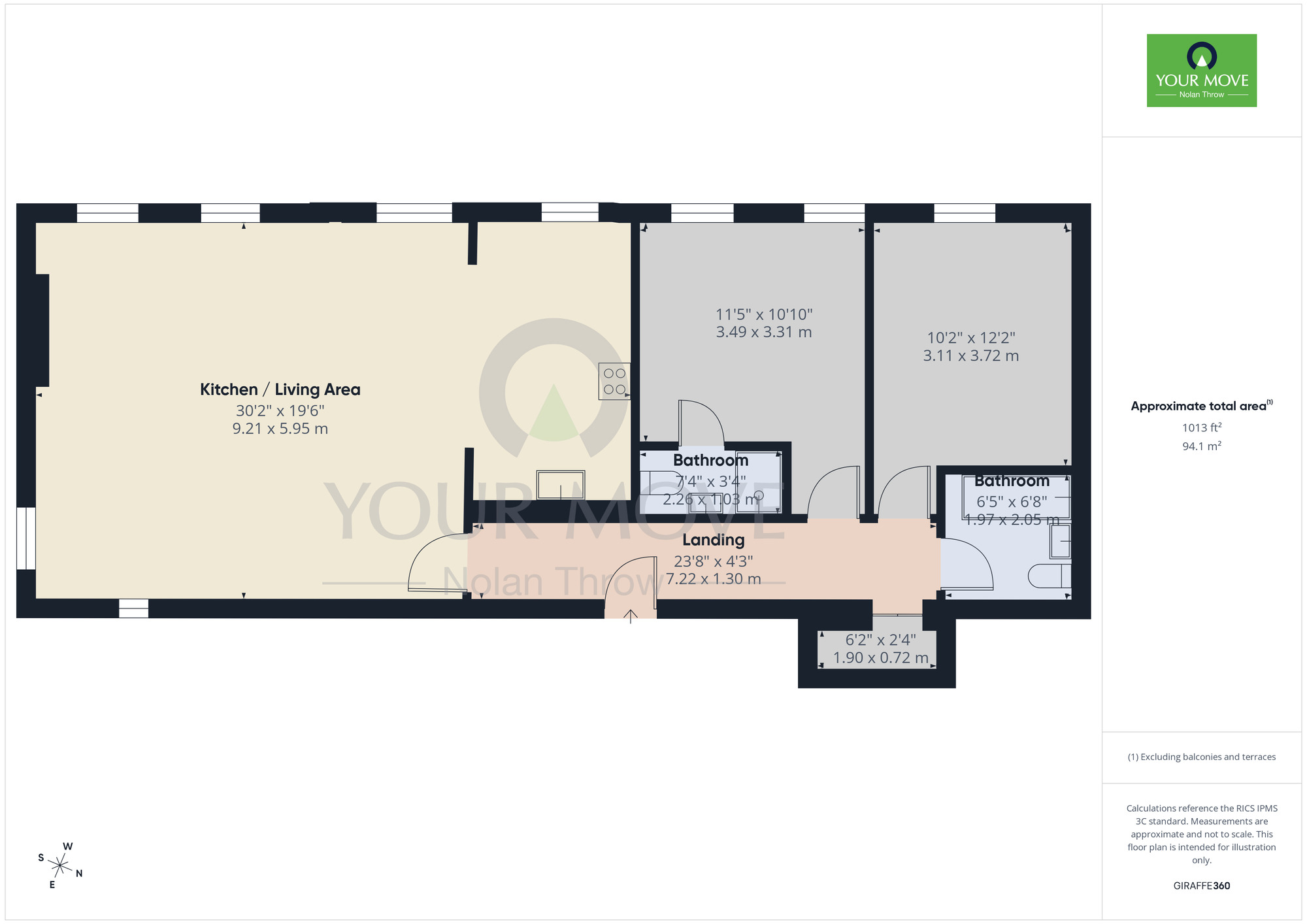 Floorplan of 2 bedroom Flat to rent, Flat 4 The Drill Hall, Benefield Road, Peterborough, PE8