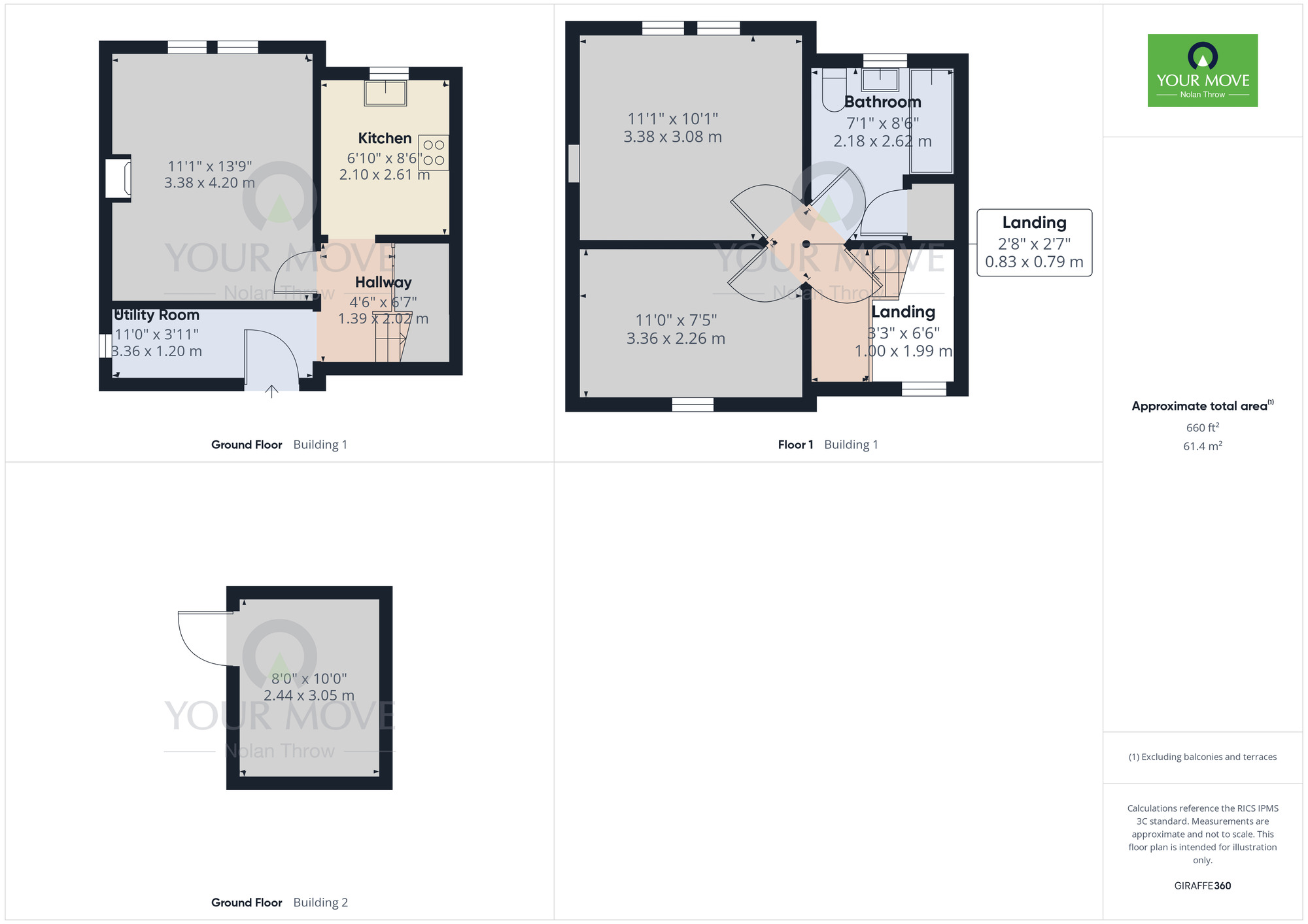 Floorplan of 2 bedroom Semi Detached House to rent, Warren Cottage, Warren Lane, Huntingdon, PE28