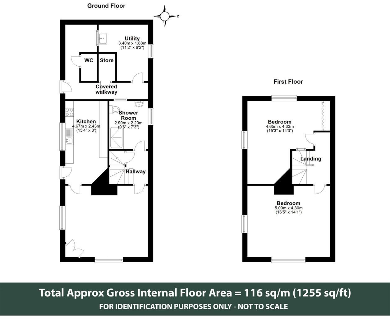Floorplan of 2 bedroom  House to rent, Laundry Road, Apethorpe, Peterborough, PE8