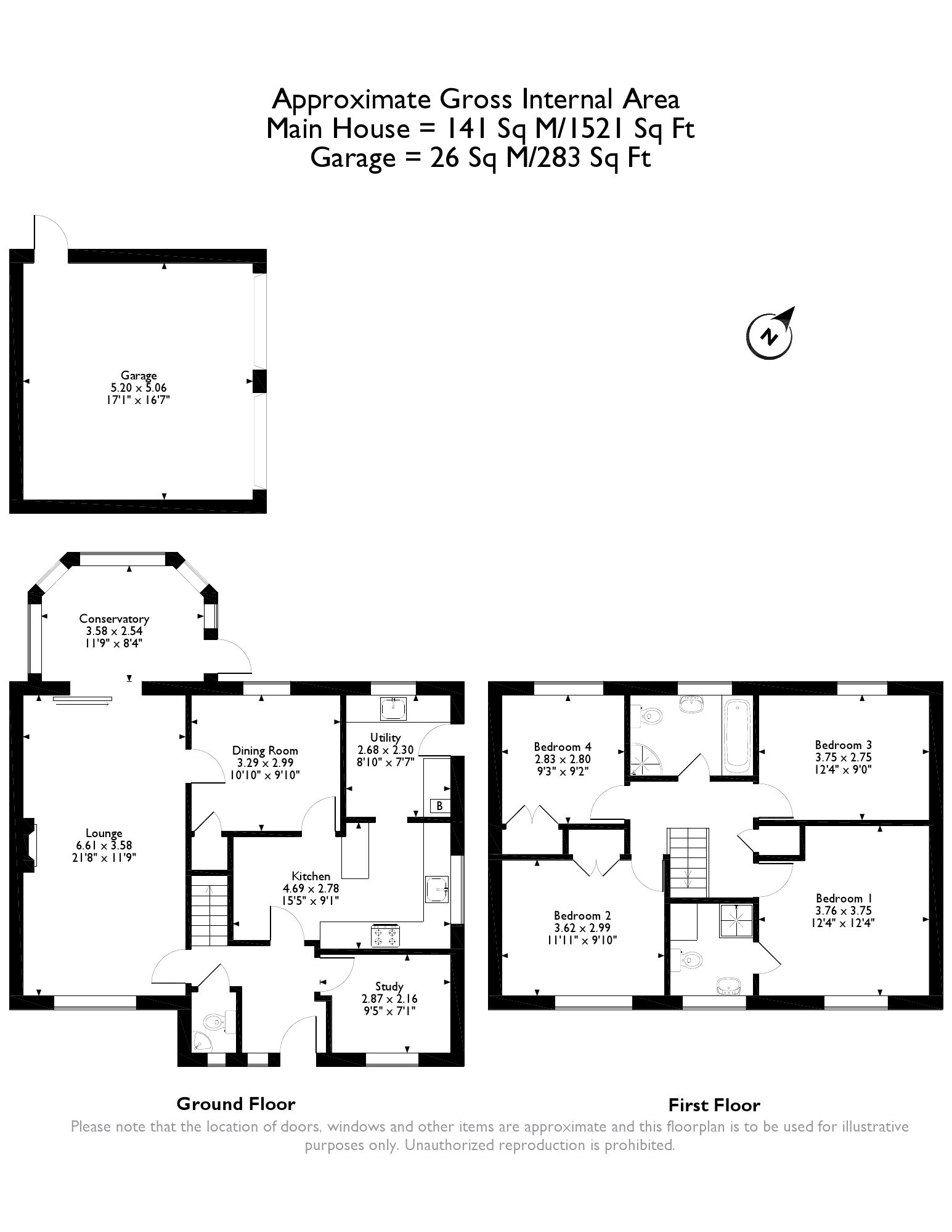 Floorplan of 4 bedroom Detached House to rent, Victoria Road, Oundle, Peterborough, PE8