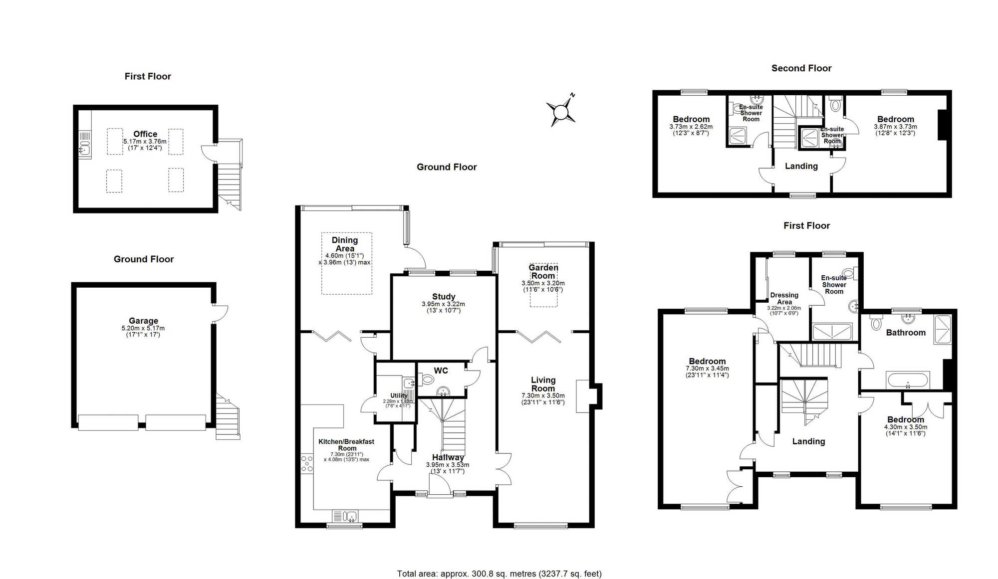 Floorplan of 4 bedroom Detached House to rent, Homefields, Nassington, Peterborough, PE8