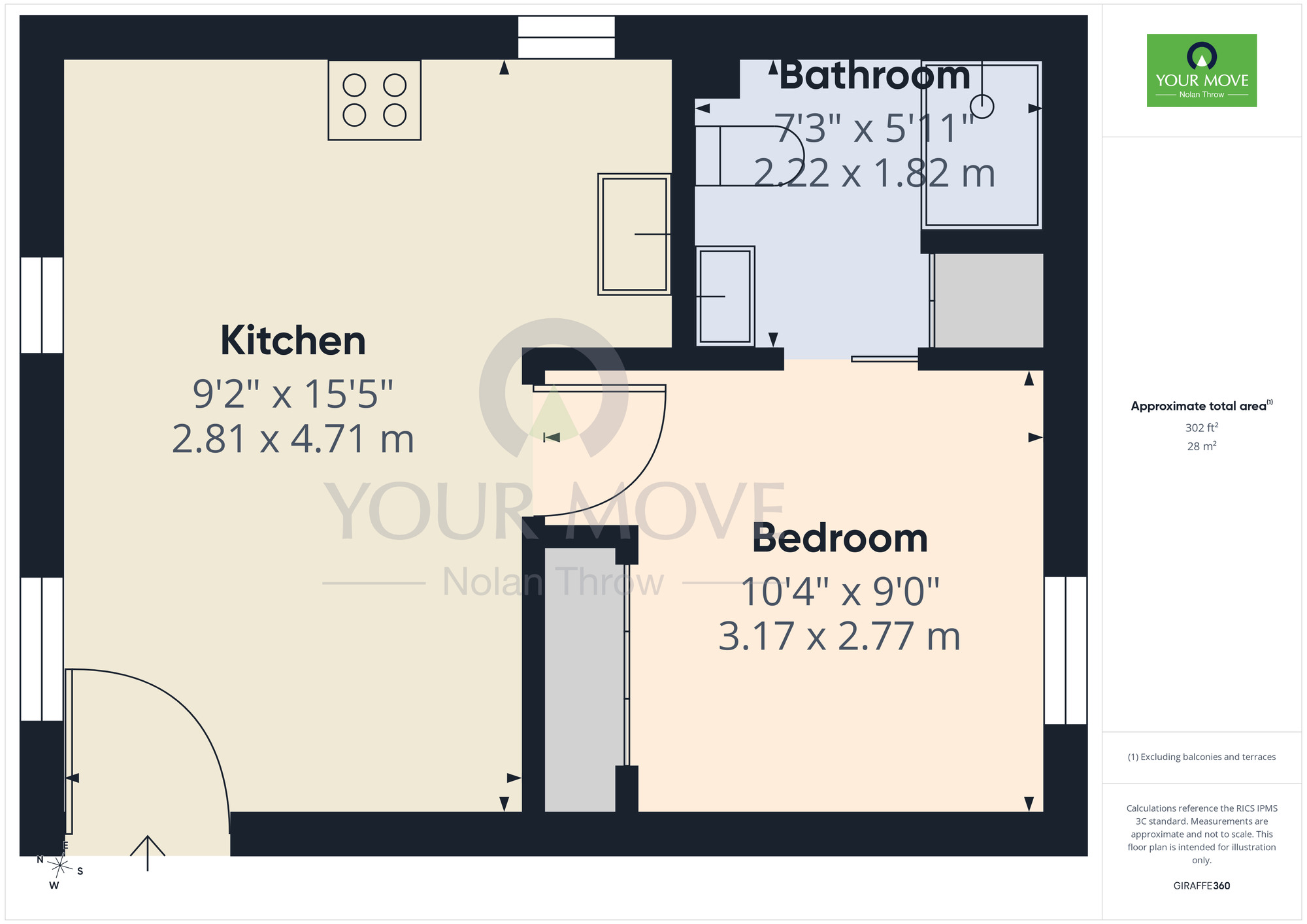 Floorplan of 1 bedroom Flat to rent, Benefield Road, Oundle, Peterborough, PE8
