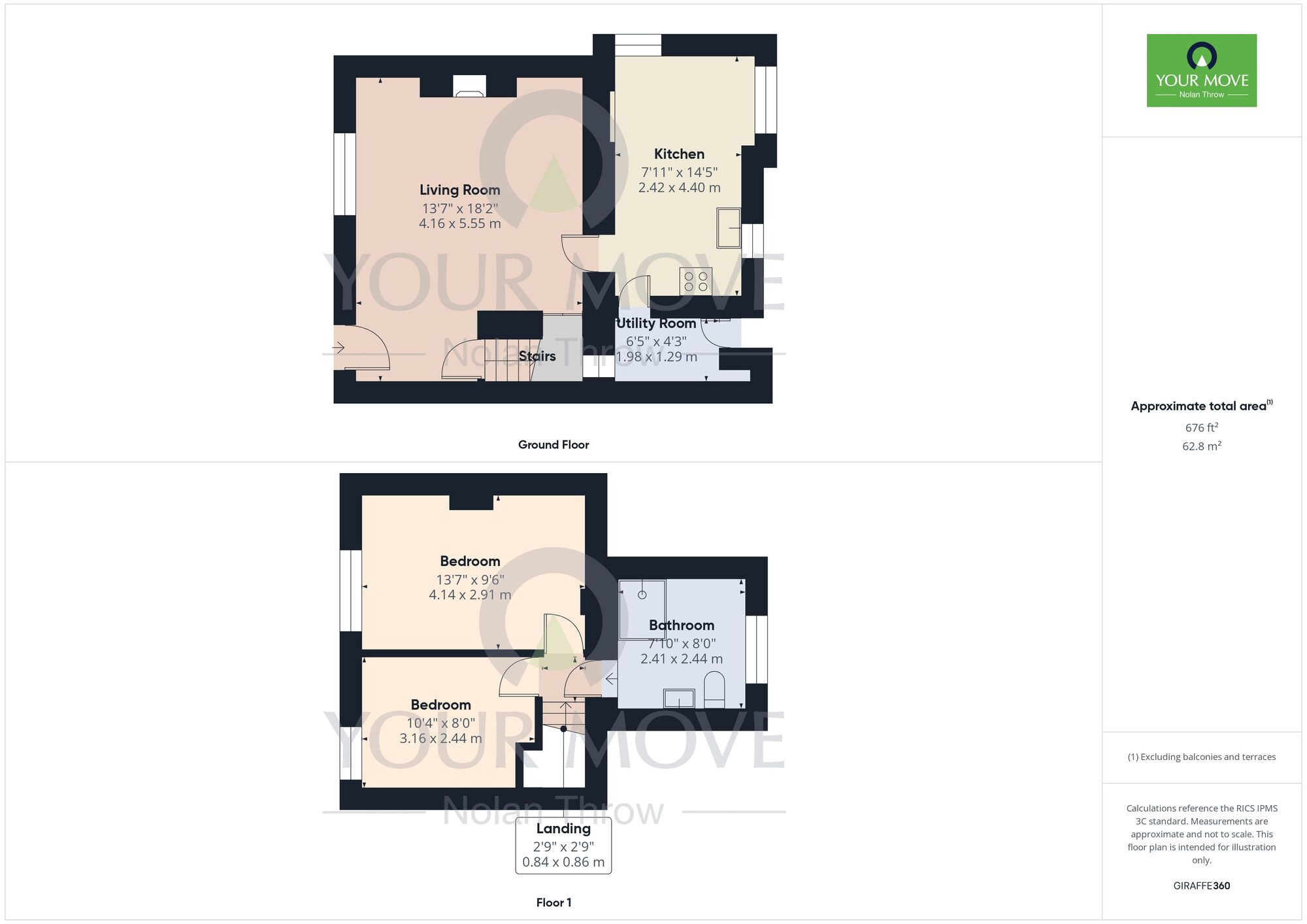 Floorplan of 2 bedroom End Terrace House to rent, Stoke Doyle, Peterborough, PE8