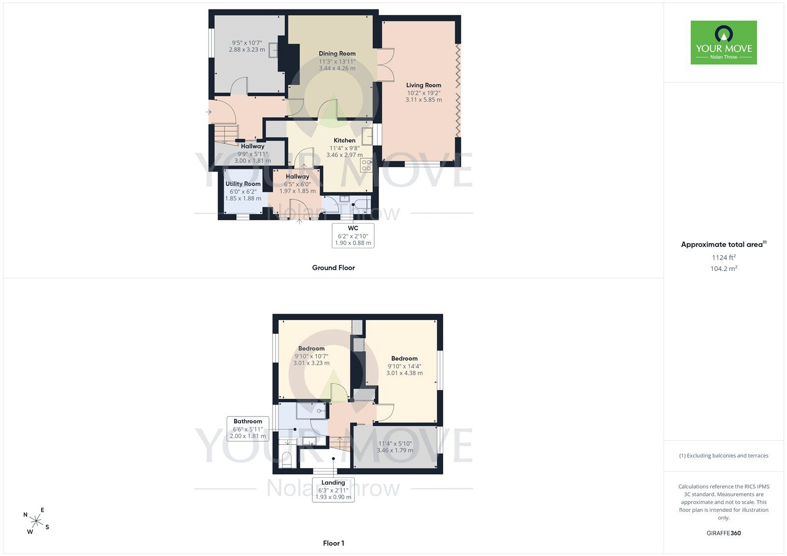 Floorplan of 3 bedroom Semi Detached House to rent, New Road, Oundle, Peterborough, PE8