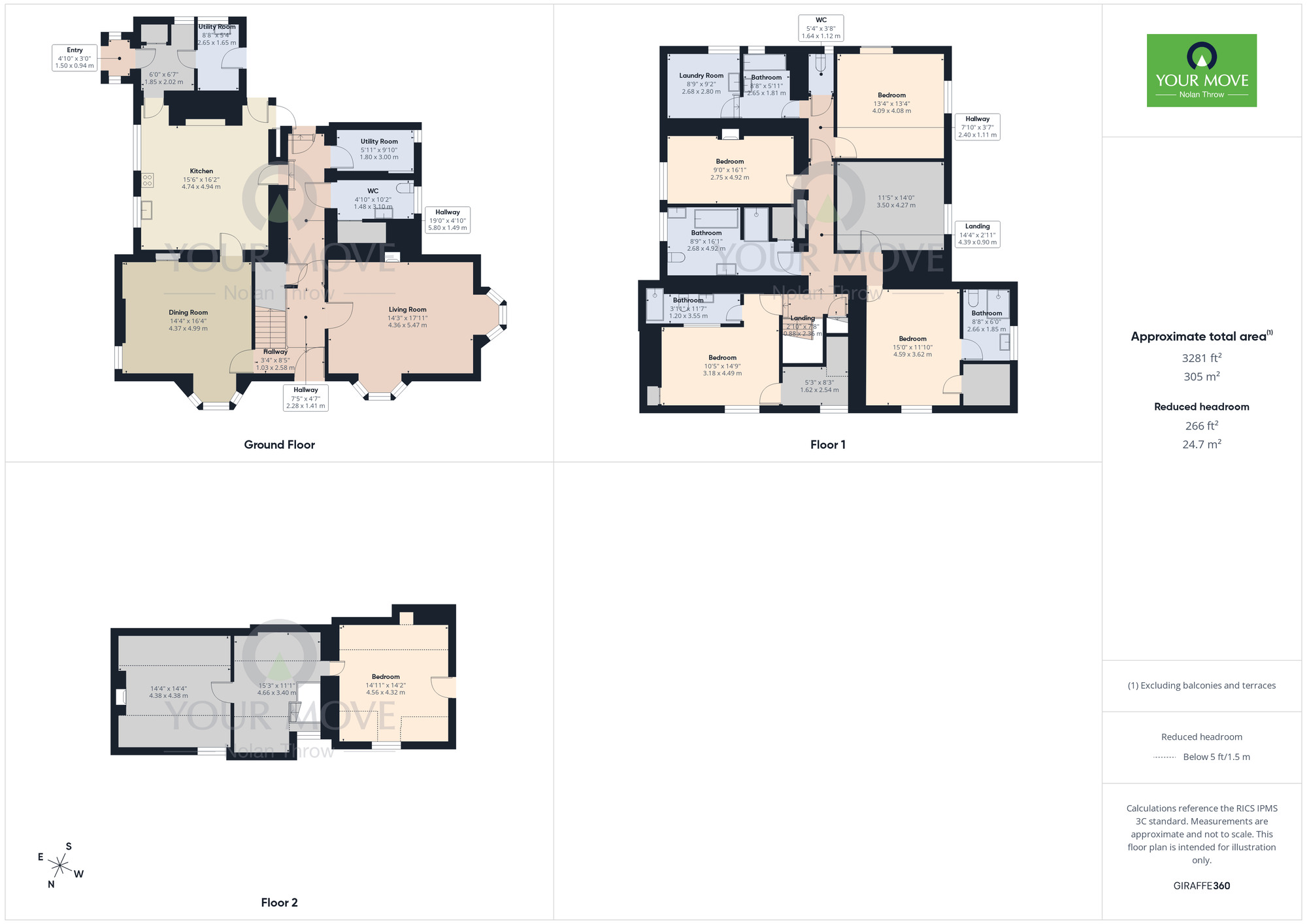 Floorplan of 7 bedroom Detached House to rent, Glapthorn, Peterborough, Northamptonshire, PE8