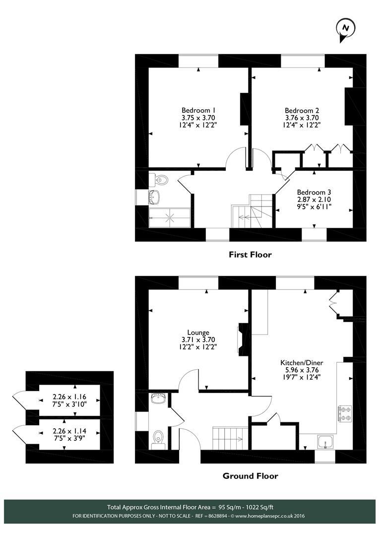 Floorplan of 2 bedroom Semi Detached House to rent, Main Street, Cranoe, Market Harborough, LE16