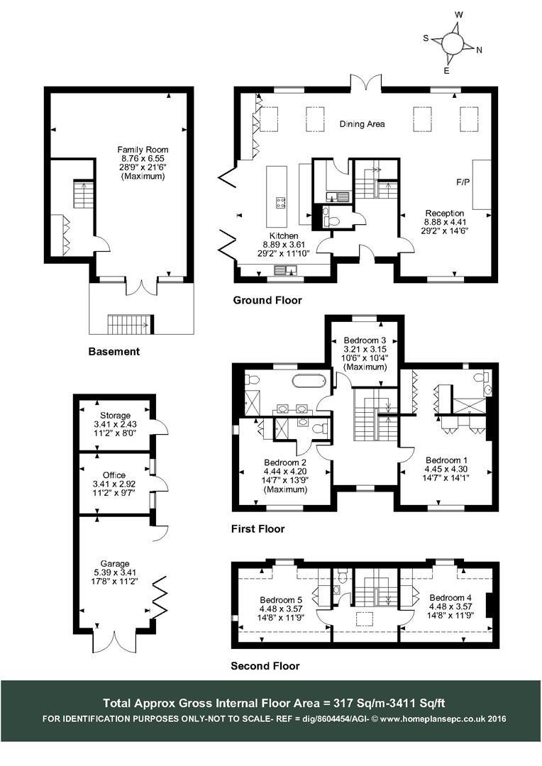 Floorplan of 5 bedroom Detached House to rent, Glapthorn Road, Peterborough, PE8